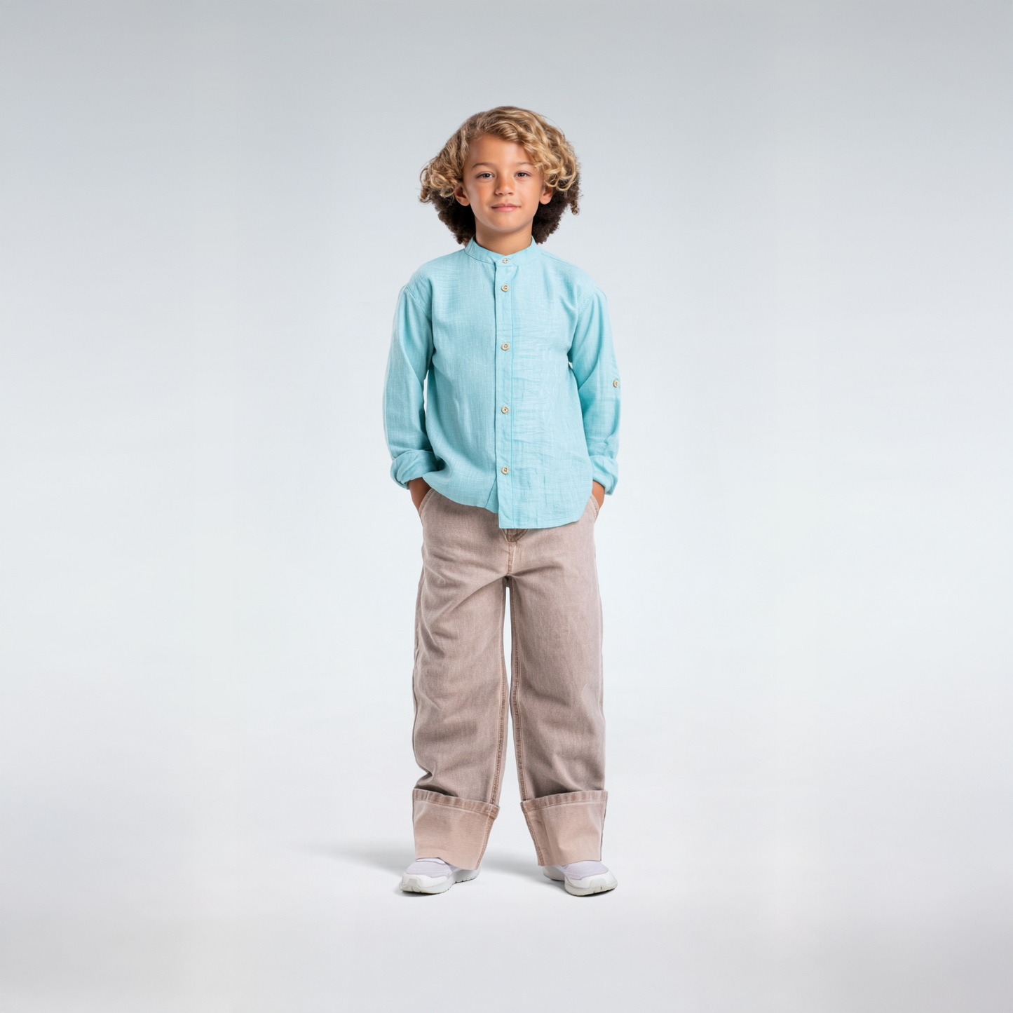 wide leg washed effect jeans