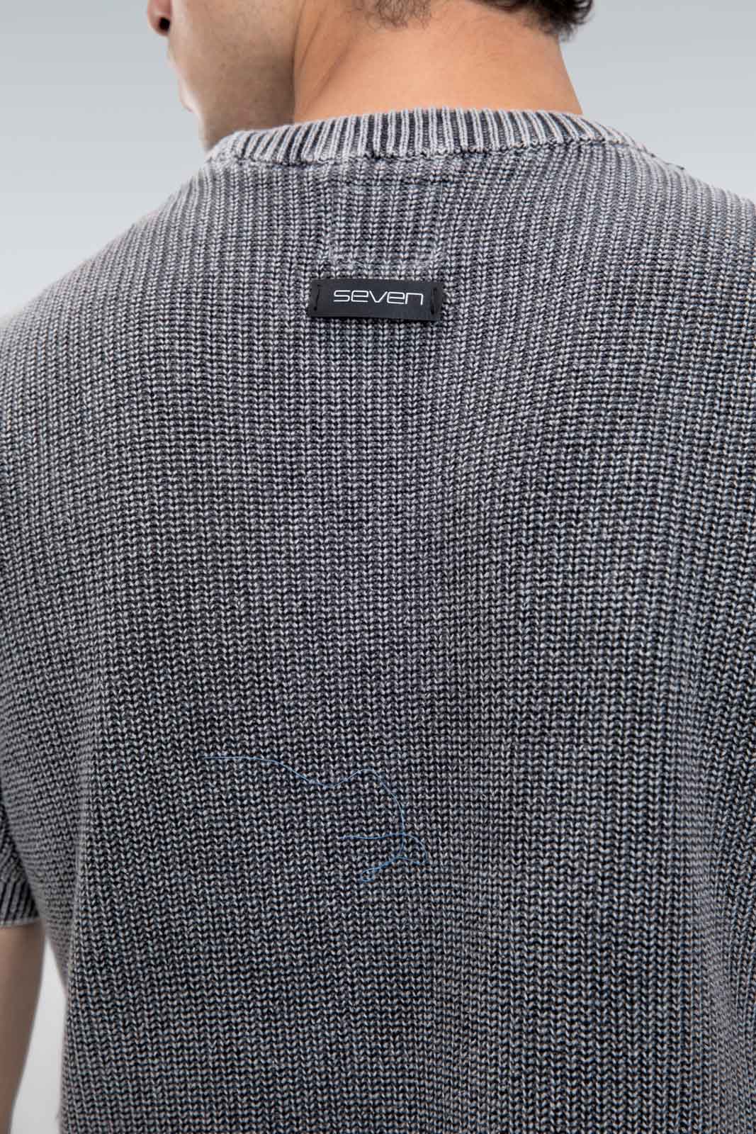washed knit t-shirt