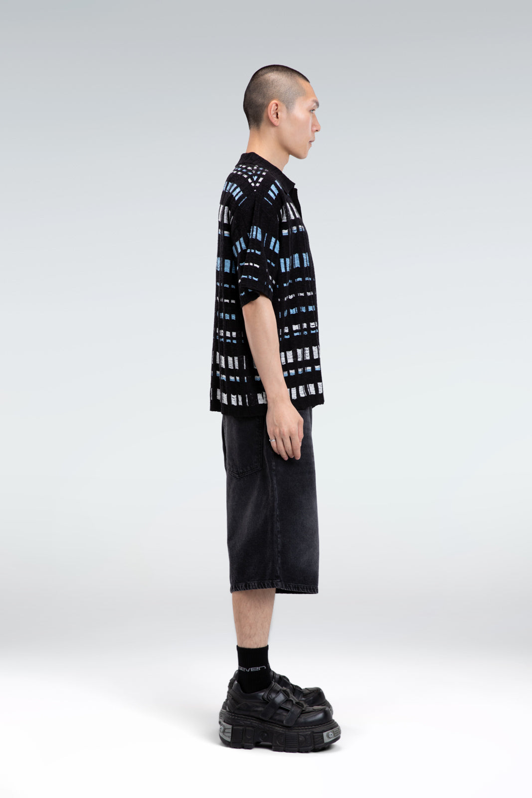 washed knit t-shirt