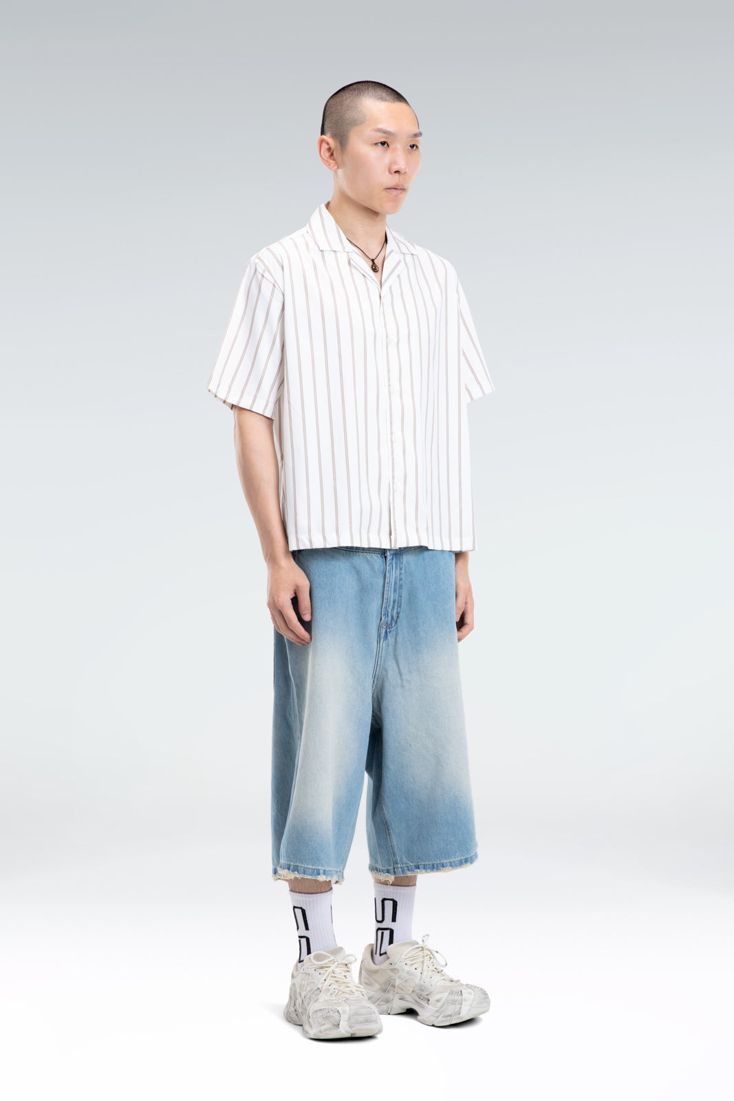 striped blend shirt