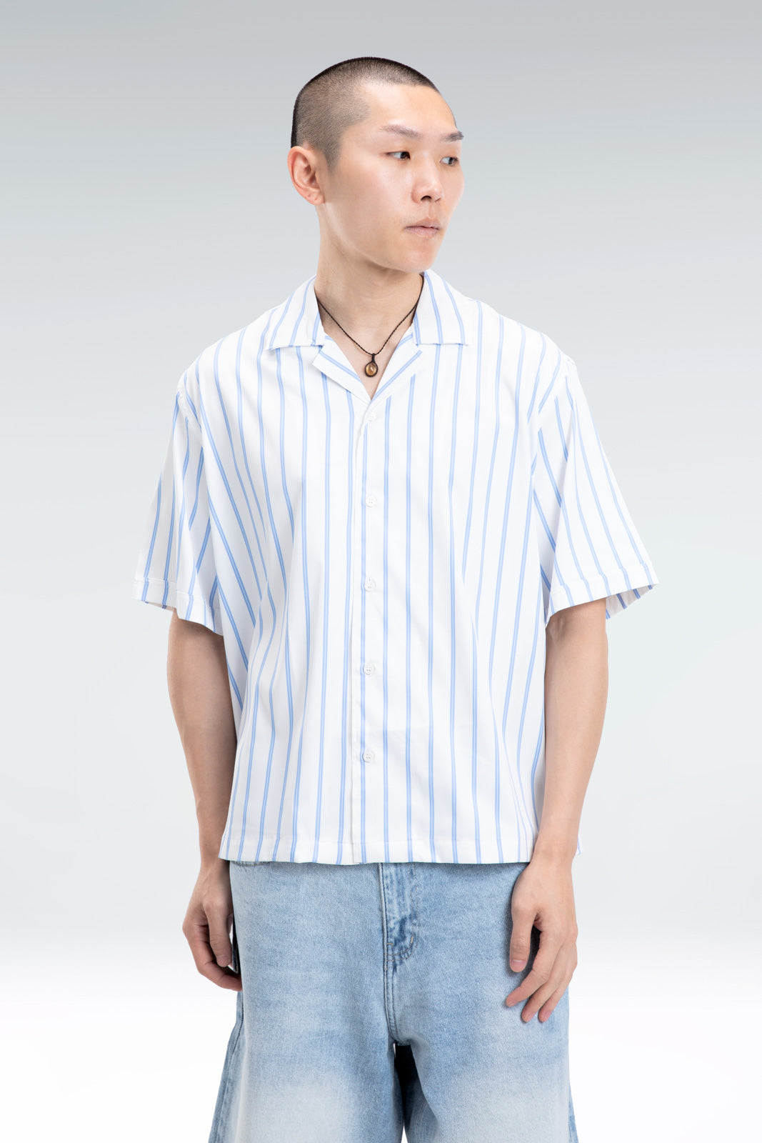 striped blend shirt