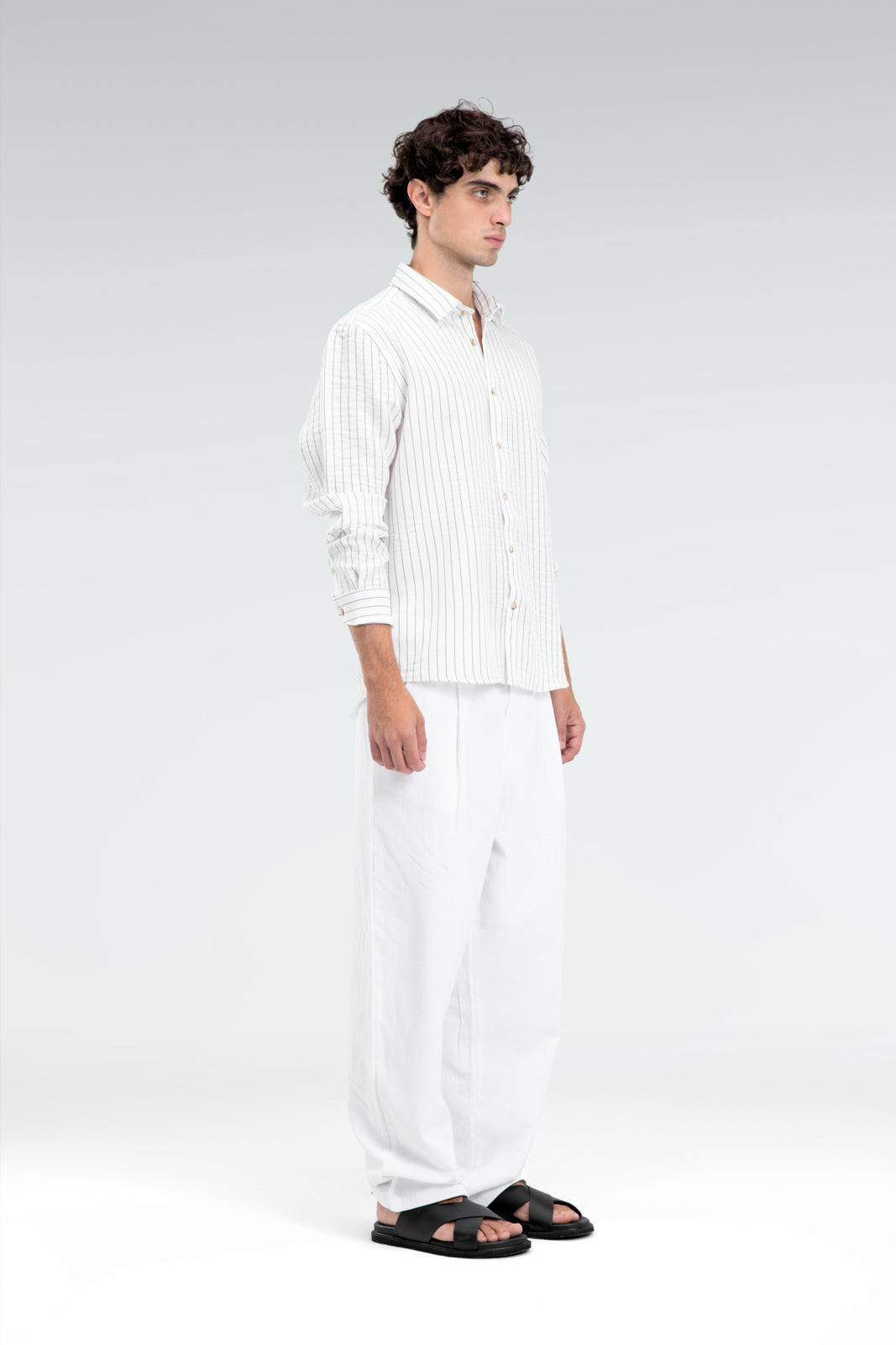 striped blend shirt