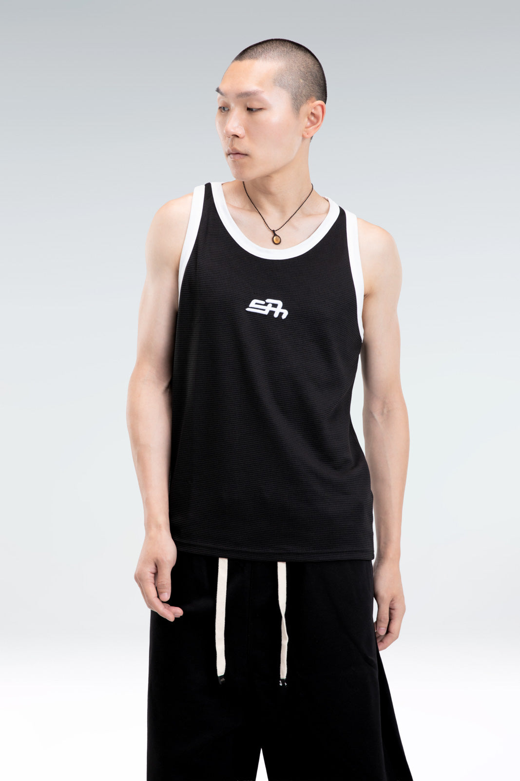 embroidered tank top