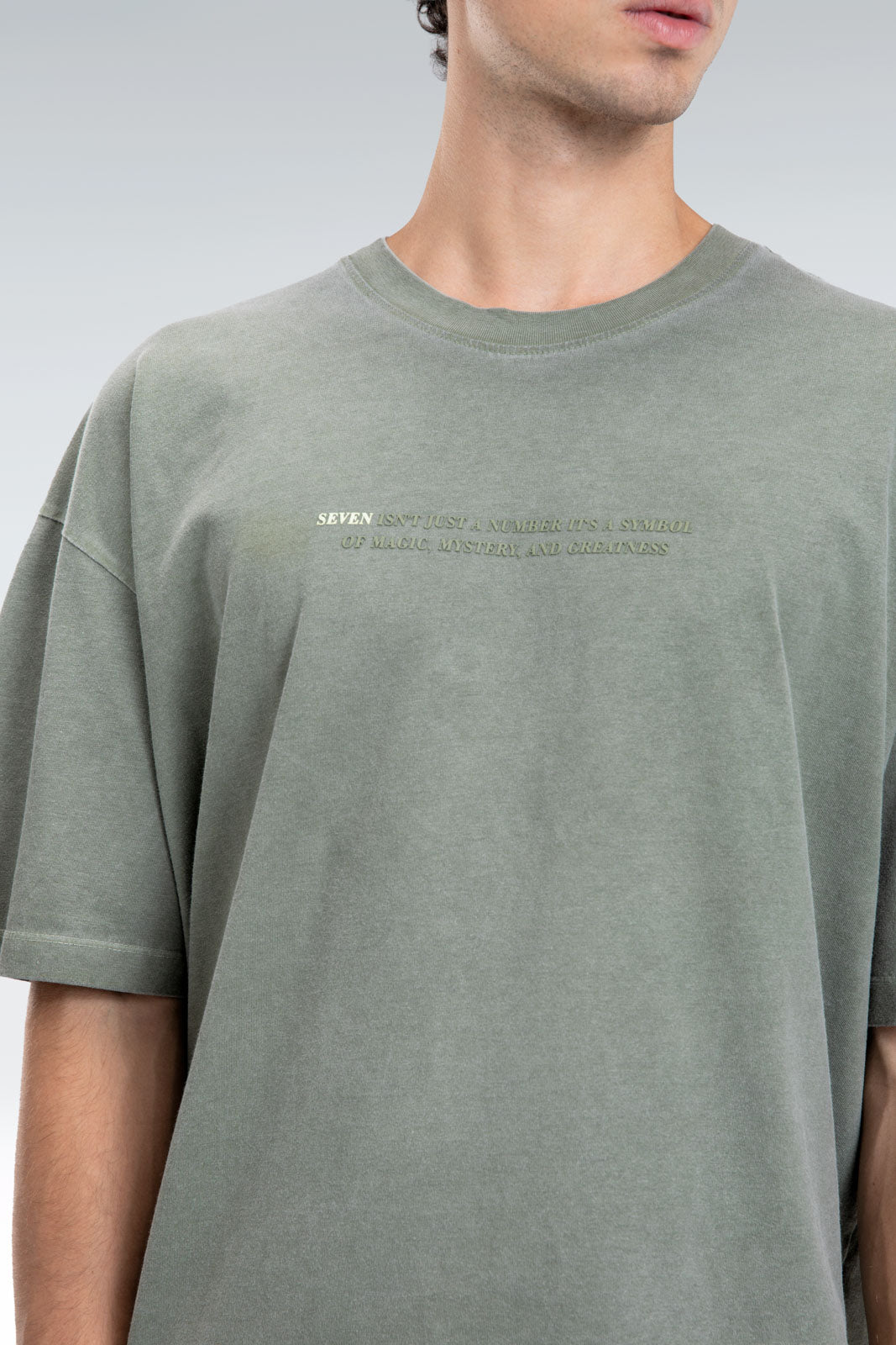 washed text t-shirt