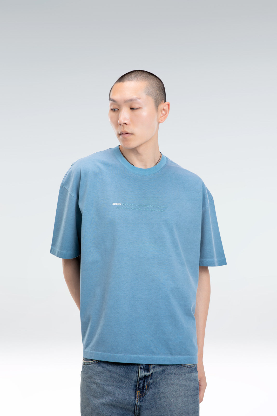 washed text t-shirt