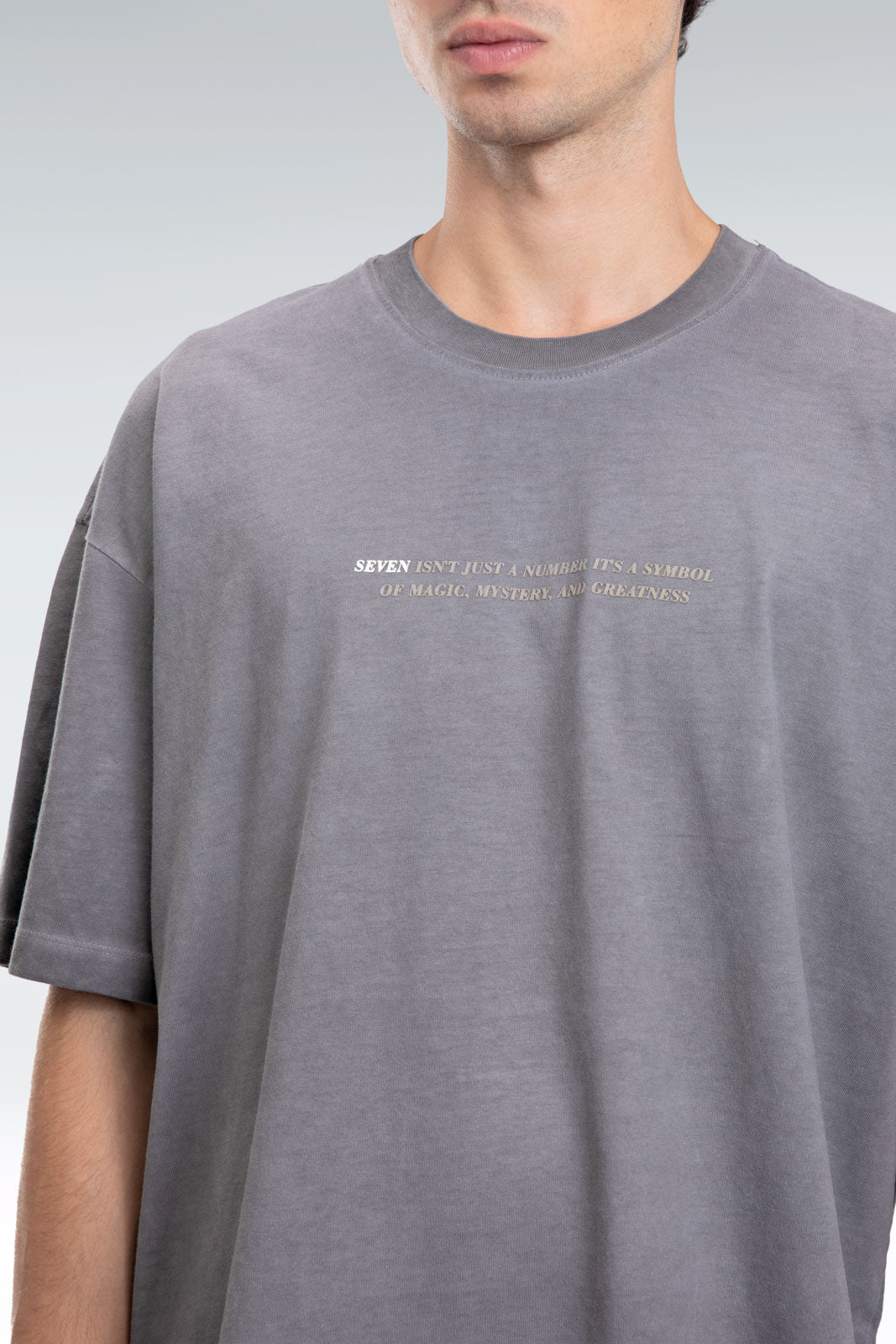 washed text t-shirt