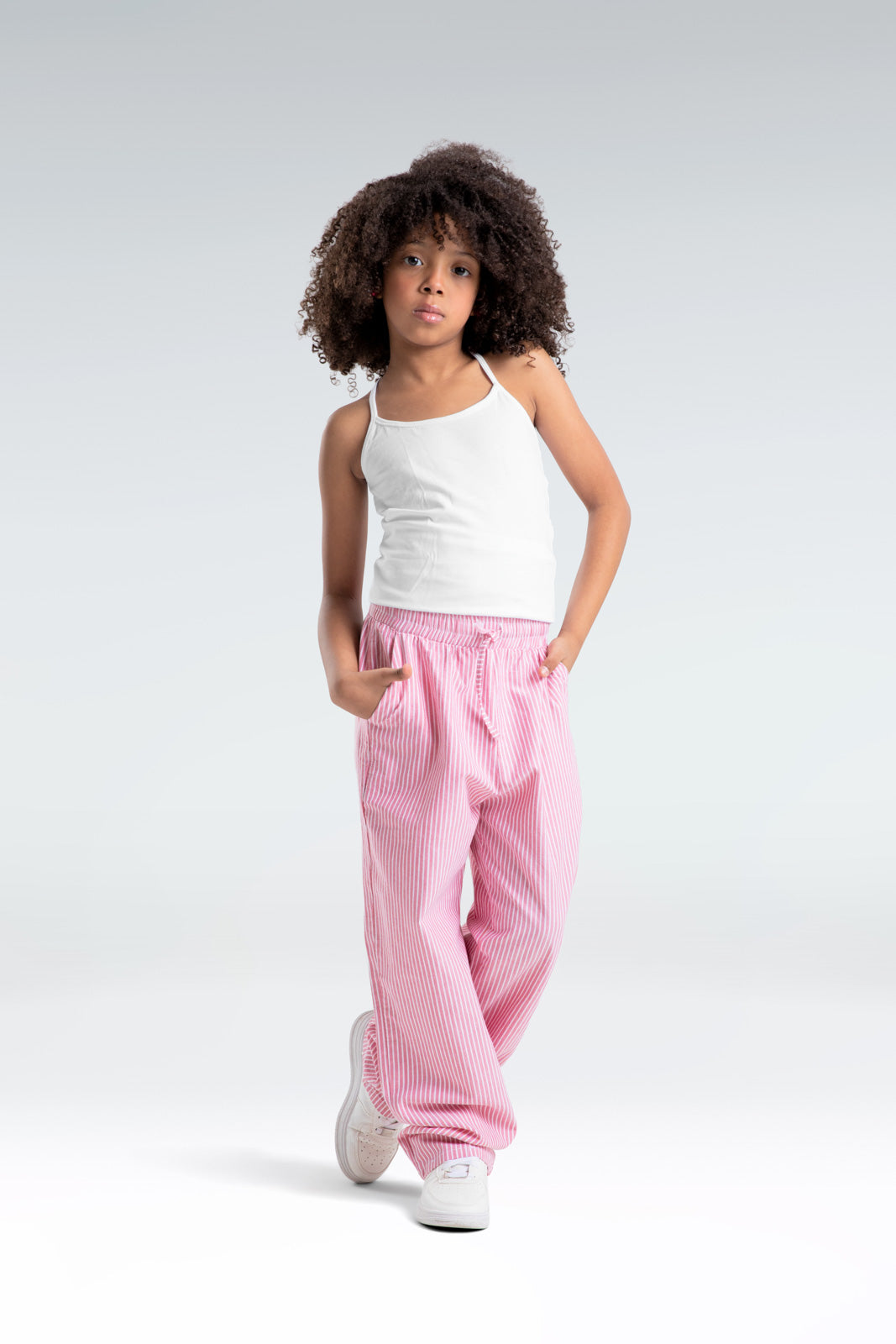 striped relaxed fit pants