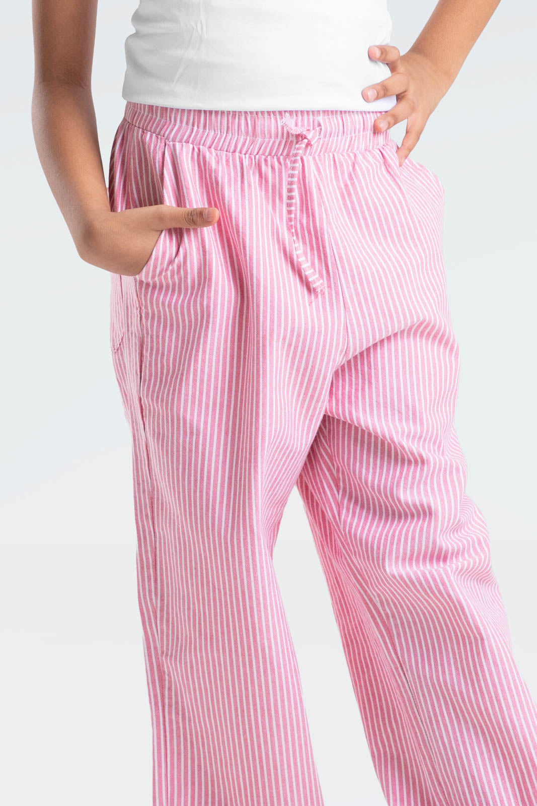 striped relaxed fit pants