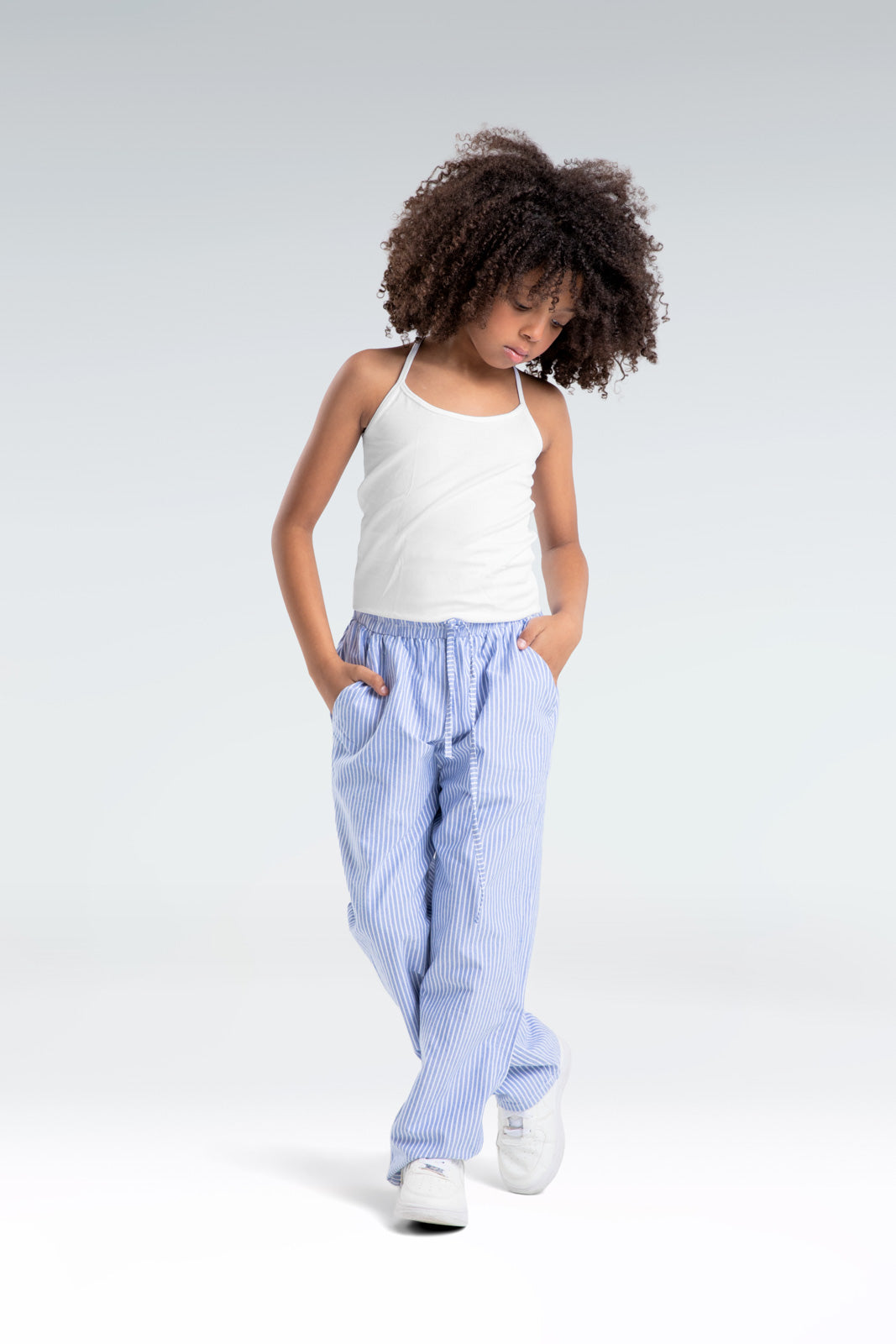 striped relaxed fit pants