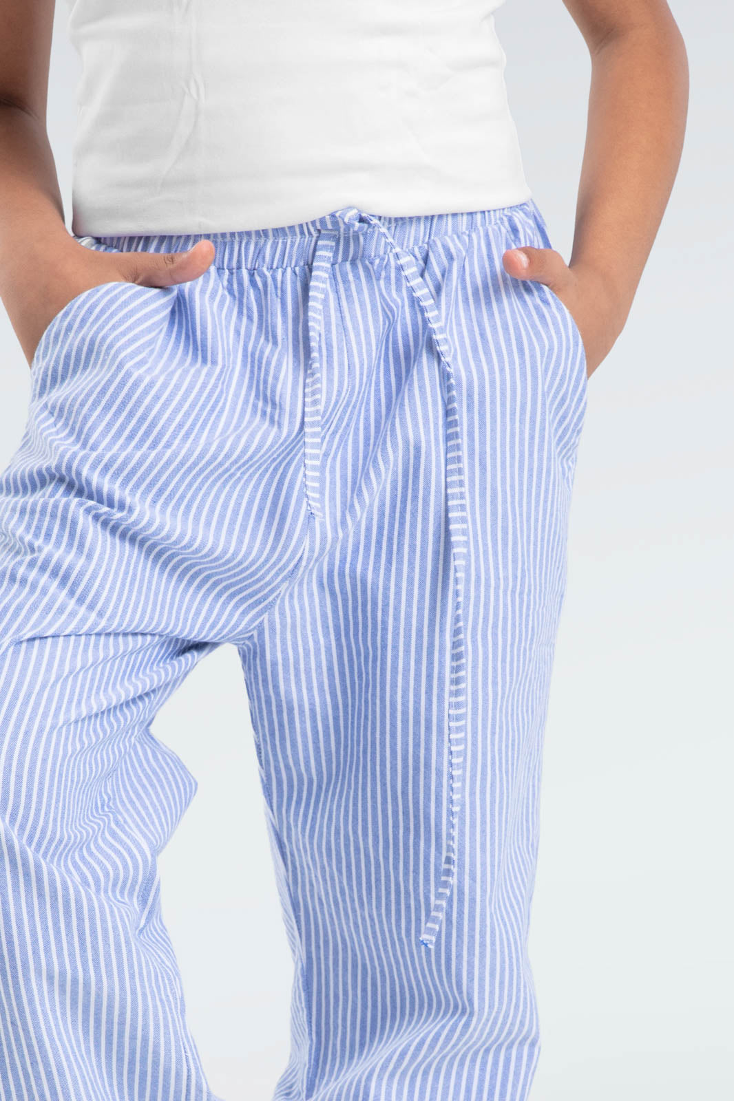 striped relaxed fit pants