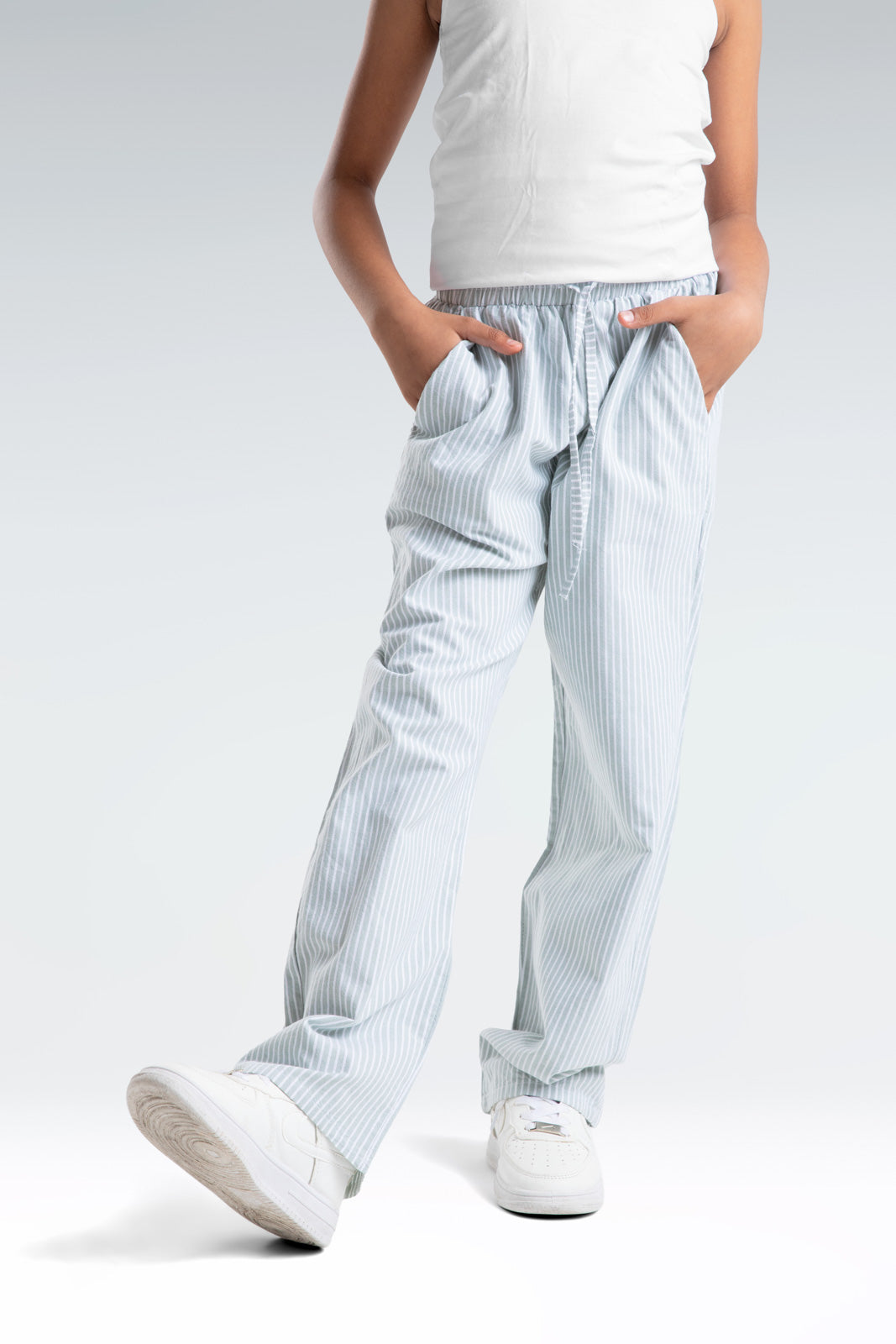striped relaxed fit pants