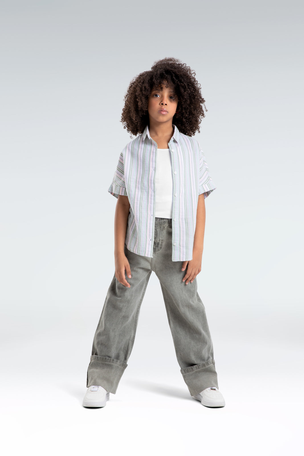 short sleeve stiped shirt