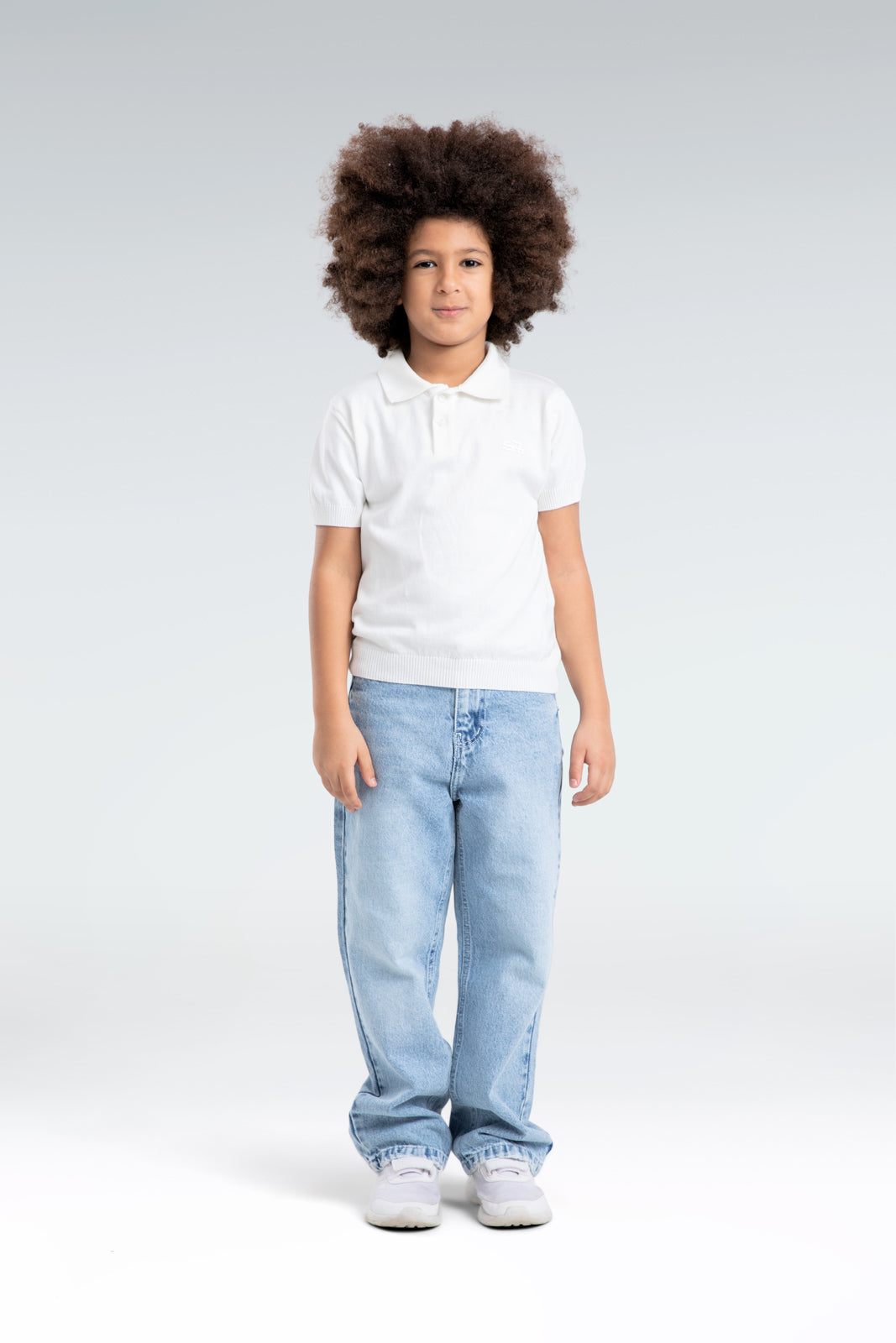 knitted polo t-shirt