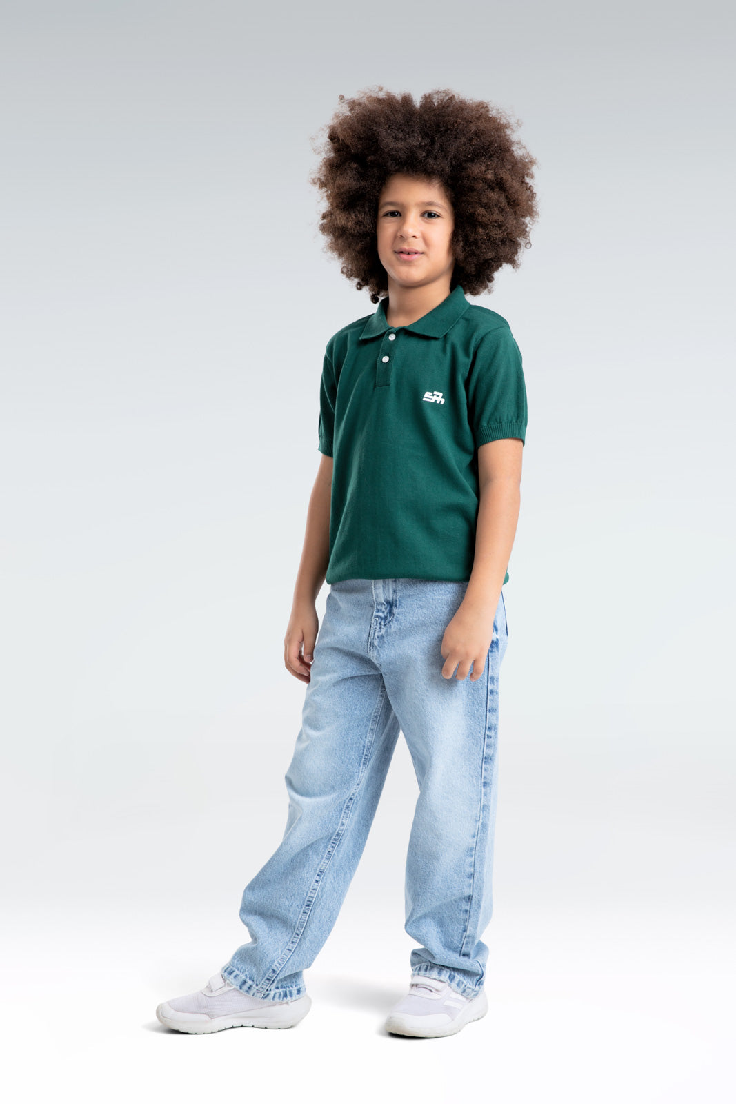 knitted polo t-shirt