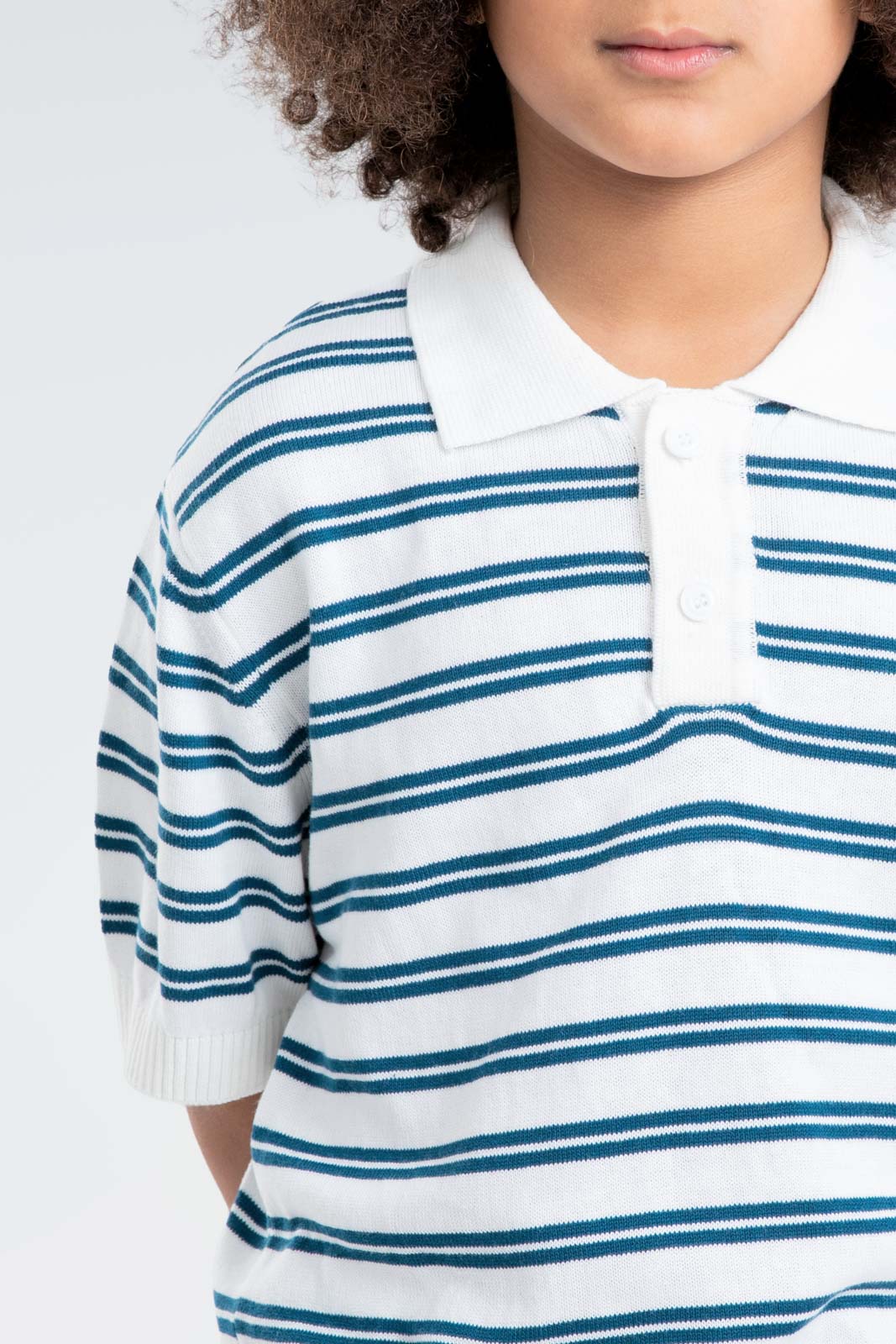 striped polo t-shirt