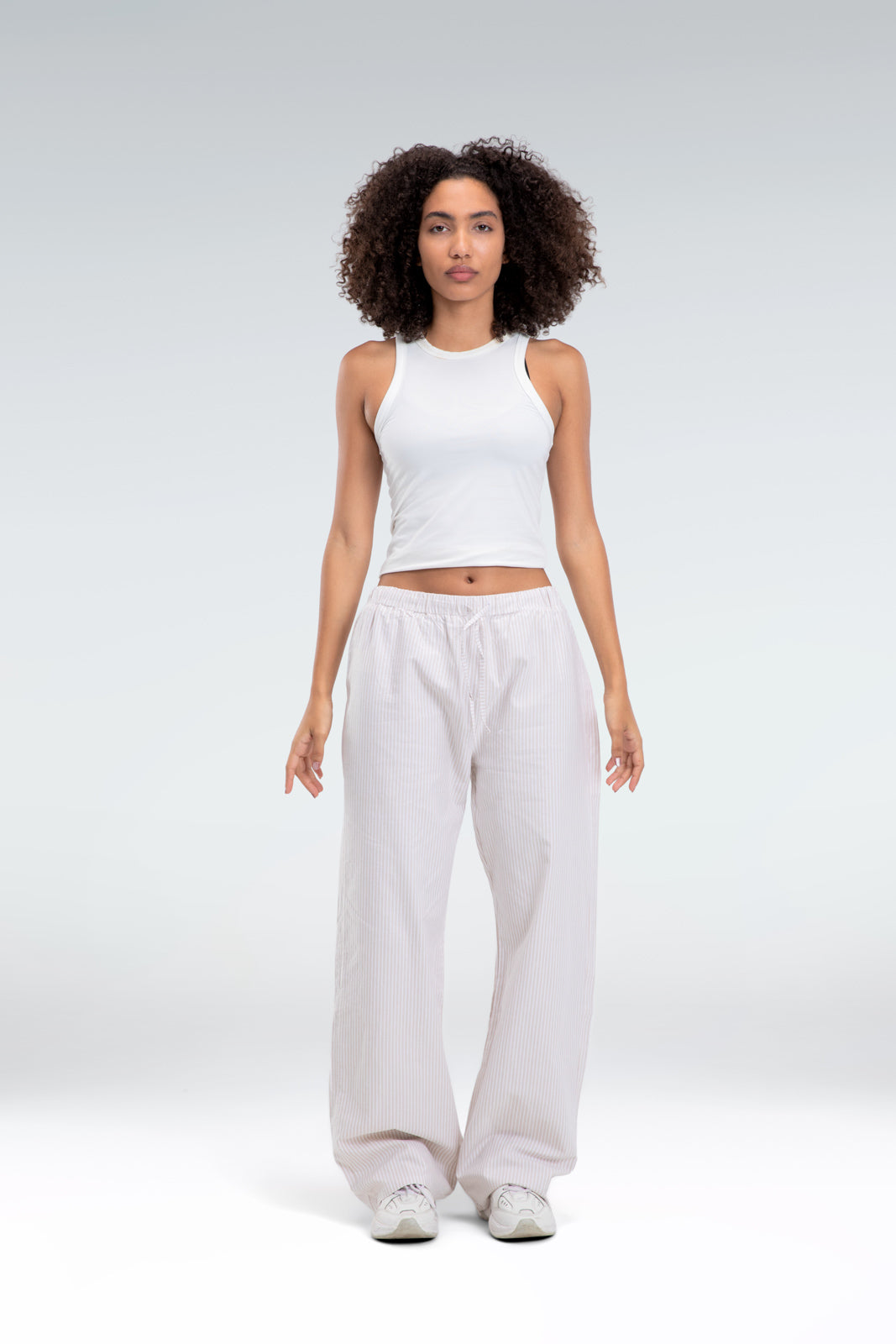 striped relaxed fit pants