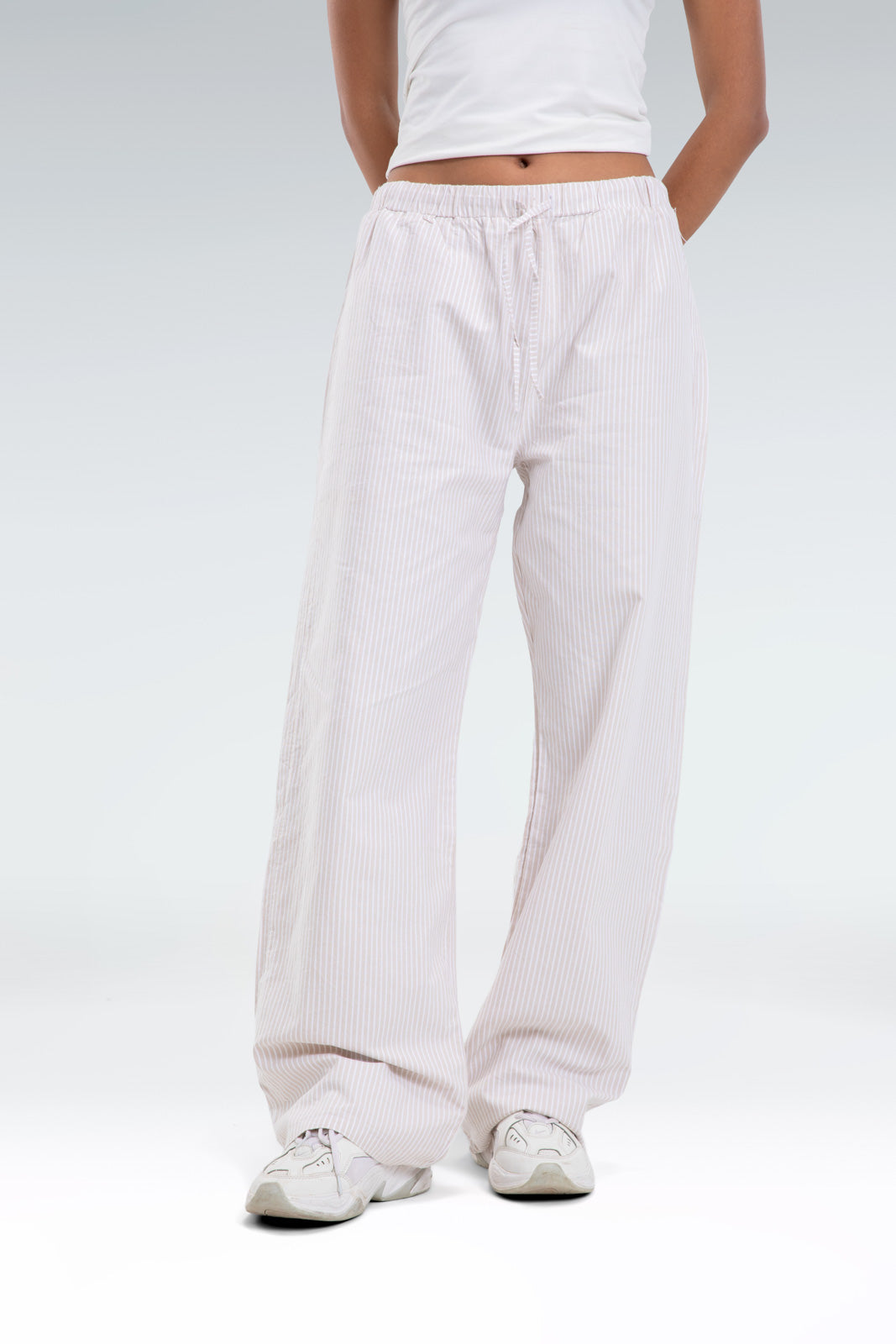 striped relaxed fit pants