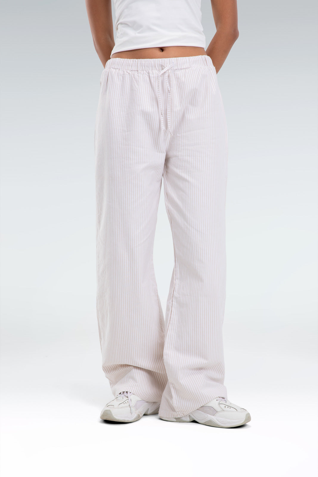 striped relaxed fit pants