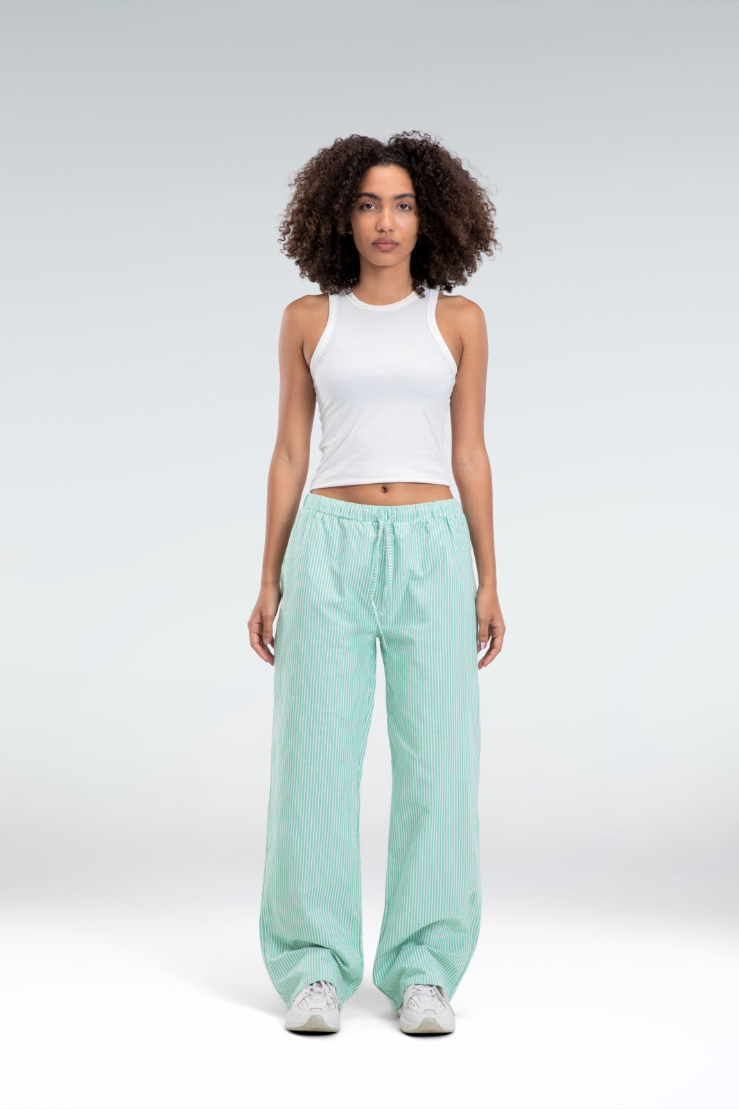 striped relaxed fit pants