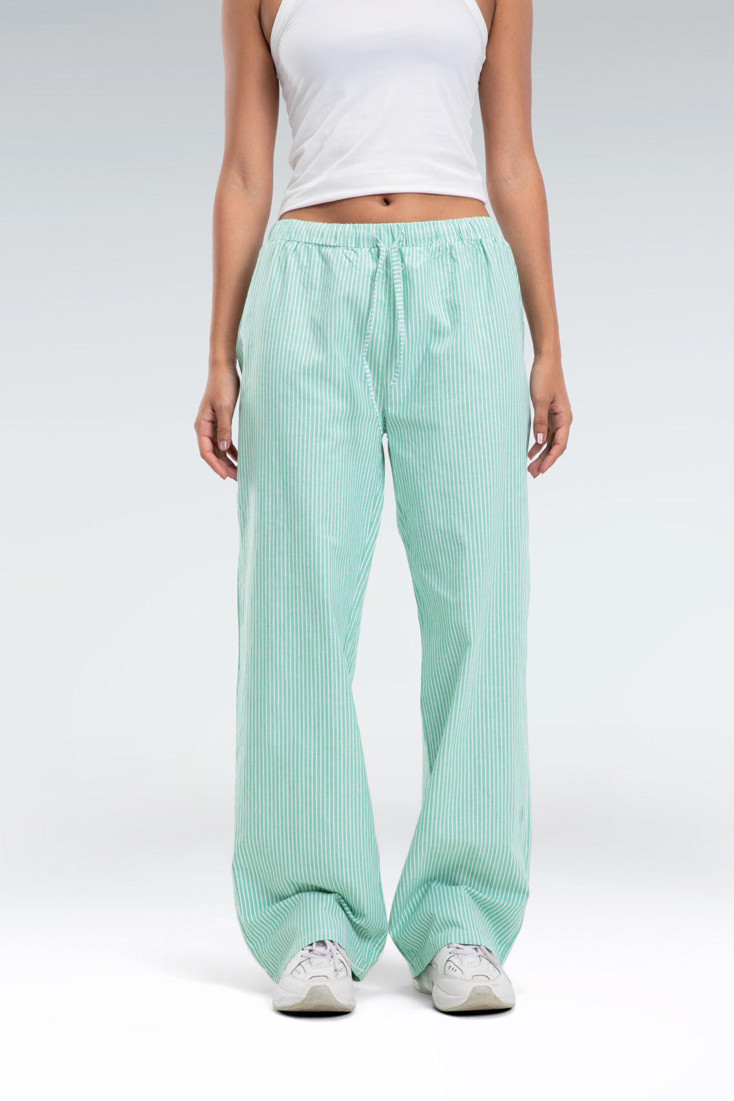 striped relaxed fit pants