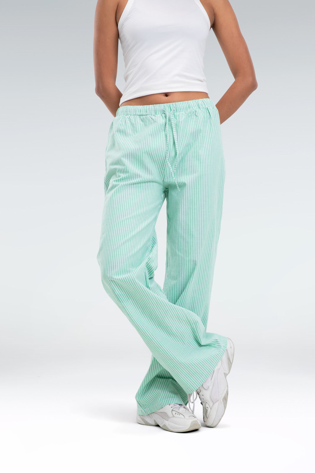 striped relaxed fit pants