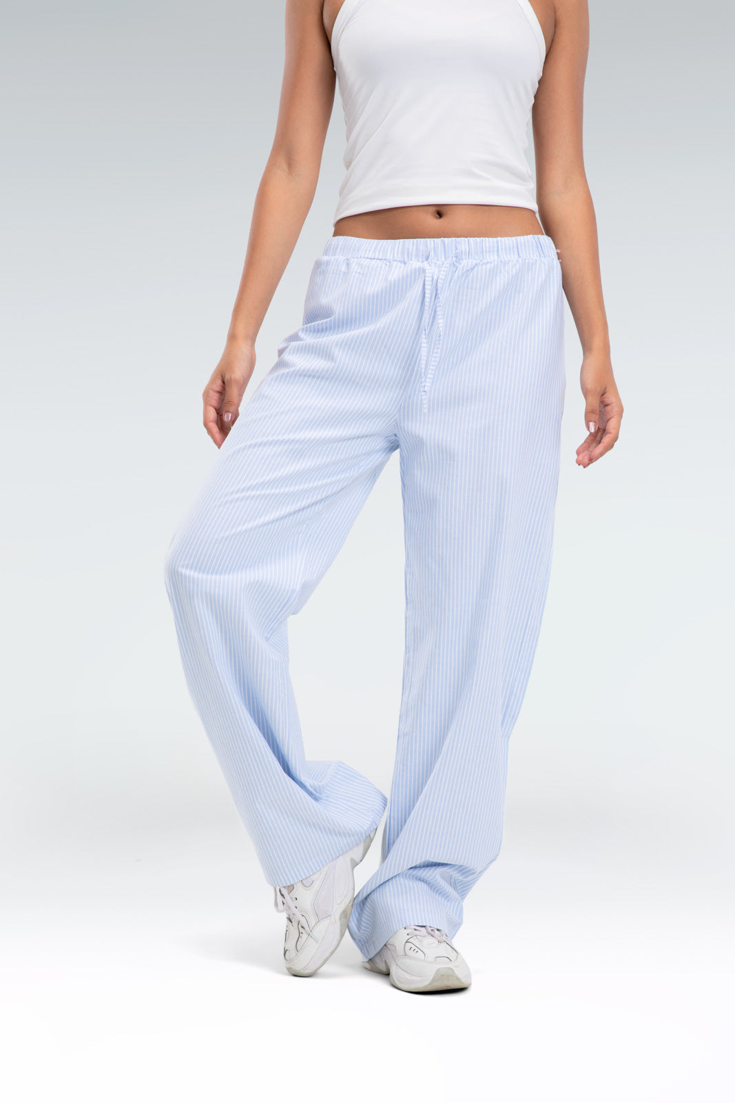 striped relaxed fit pants