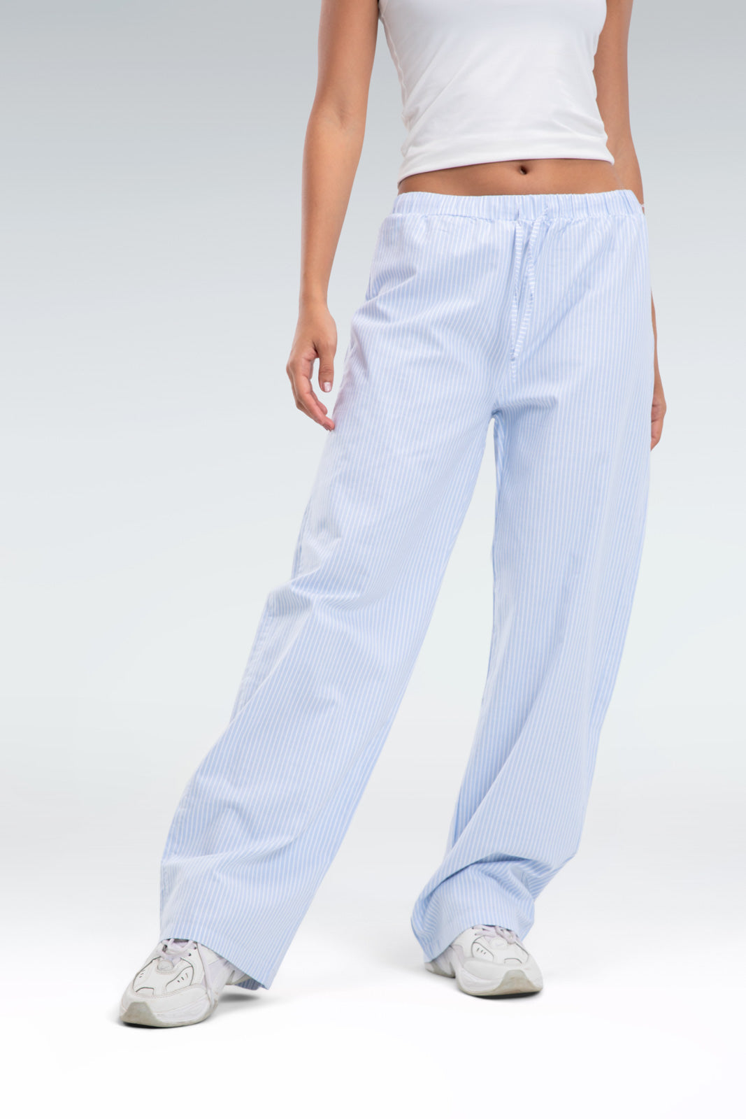 striped relaxed fit pants