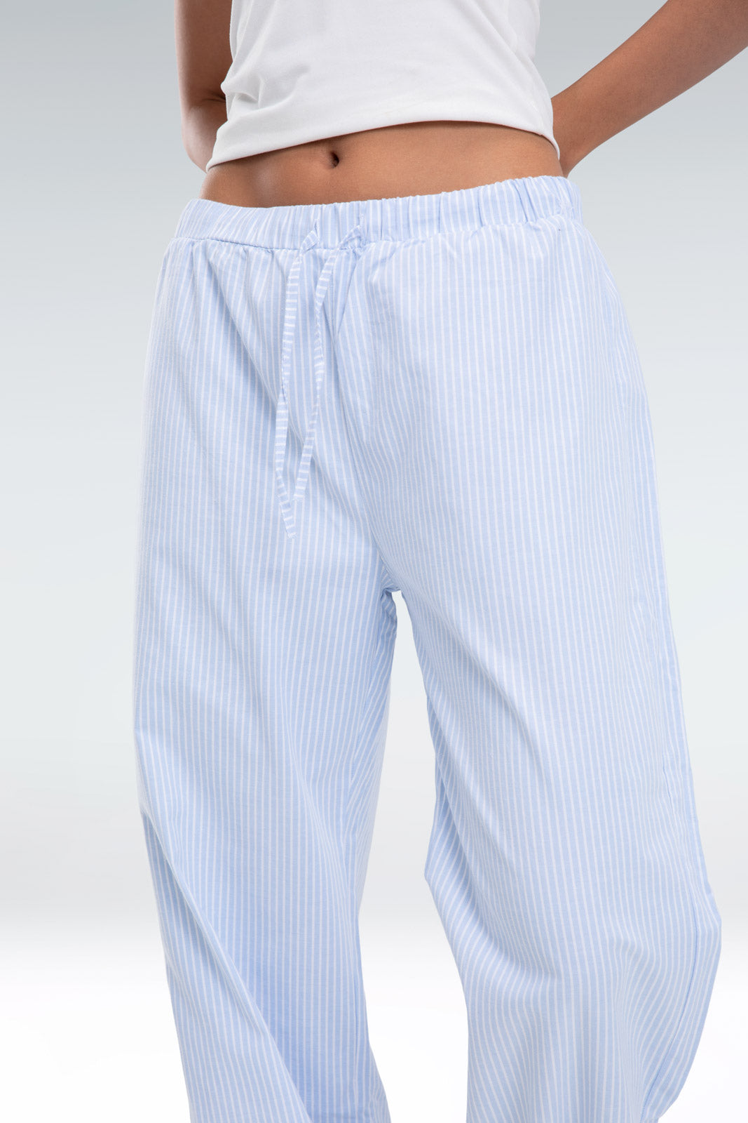 striped relaxed fit pants