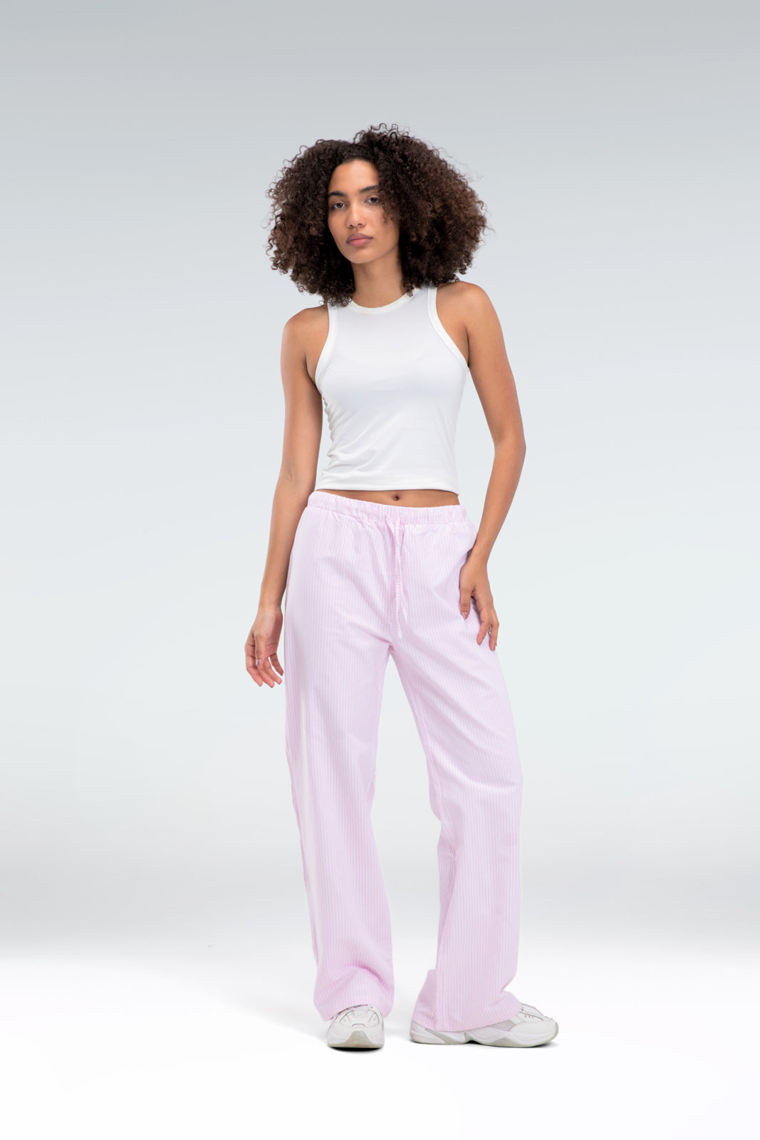 striped relaxed fit pants