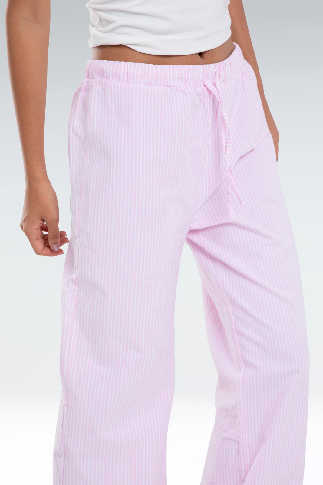 striped relaxed fit pants