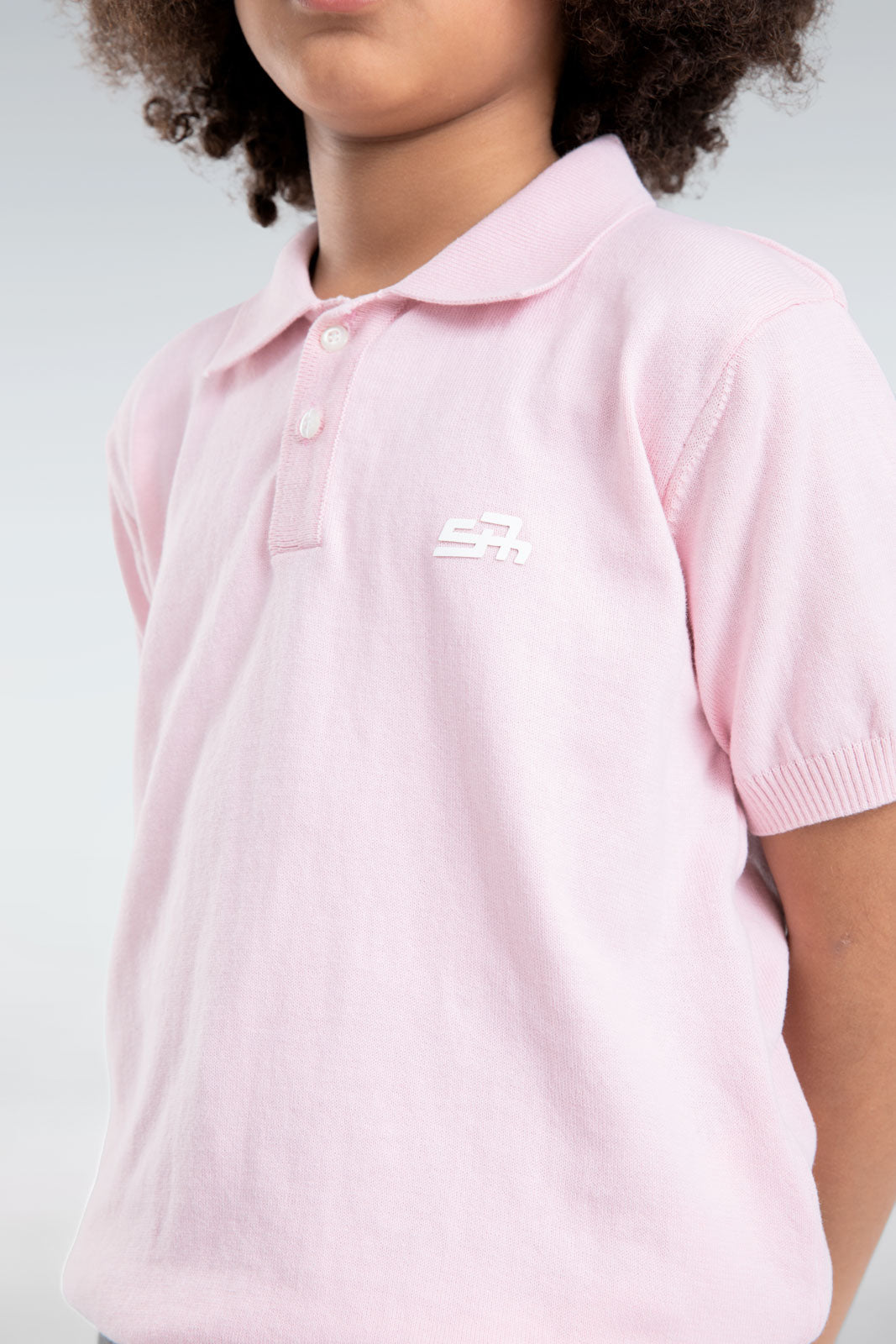 knitted polo t-shirt