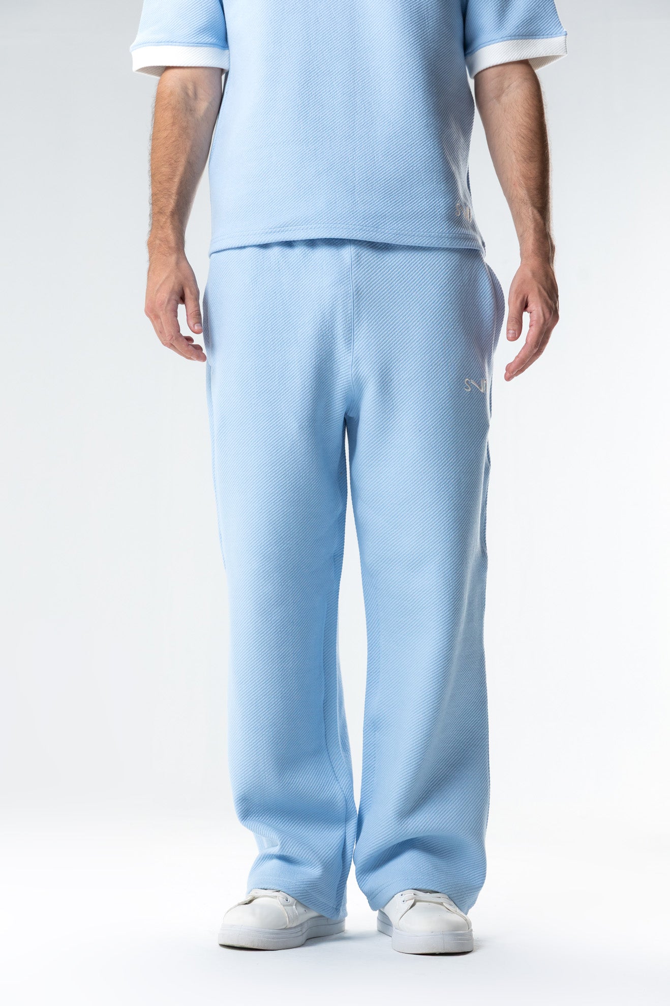 jacquard embroidered sweatpants