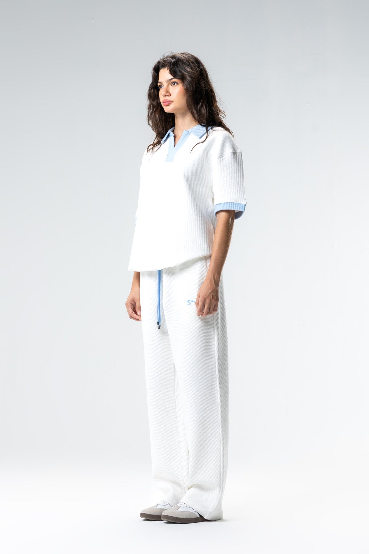 jacquard embroidered sweatpants