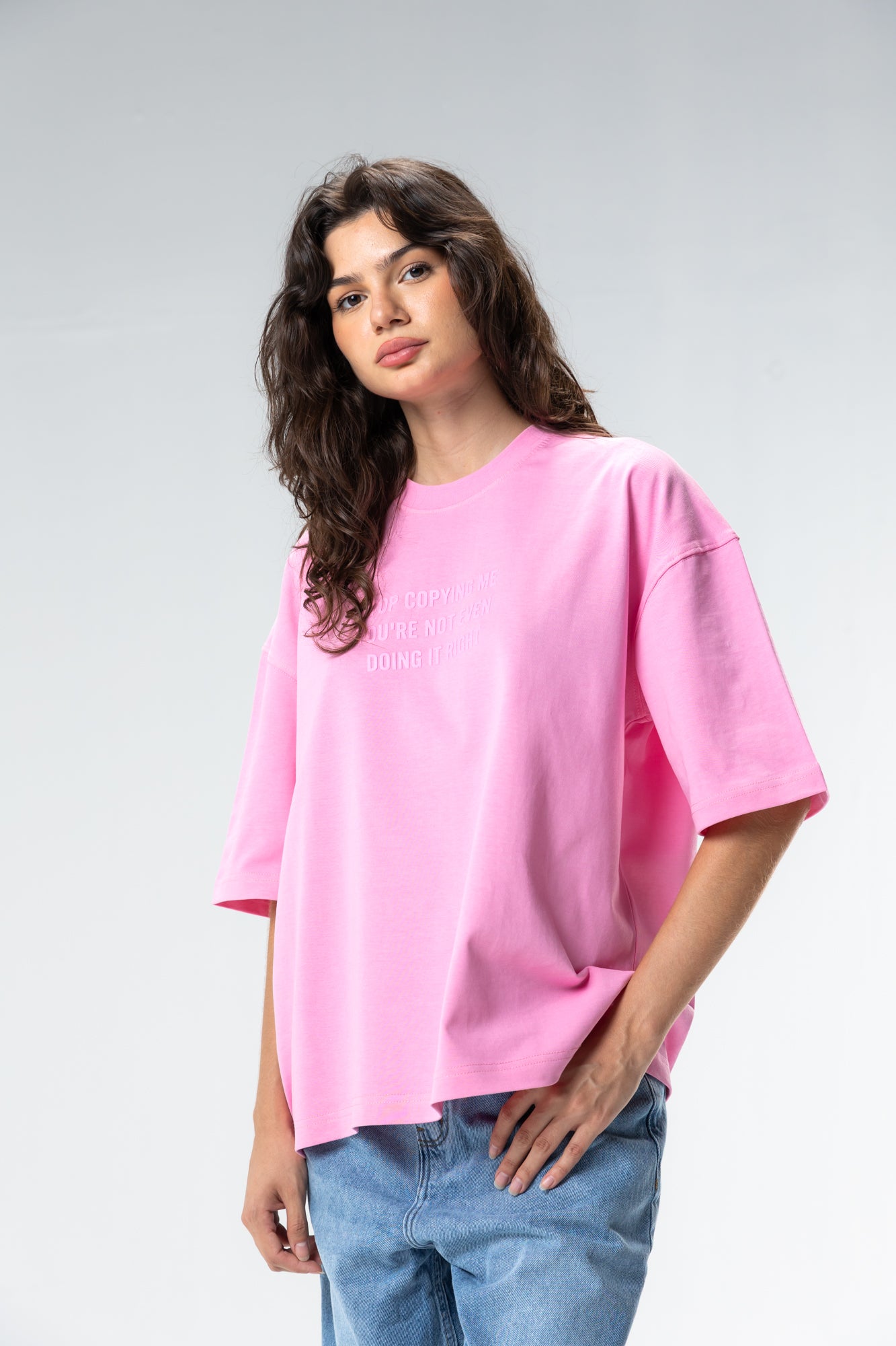 printed text t-shirt