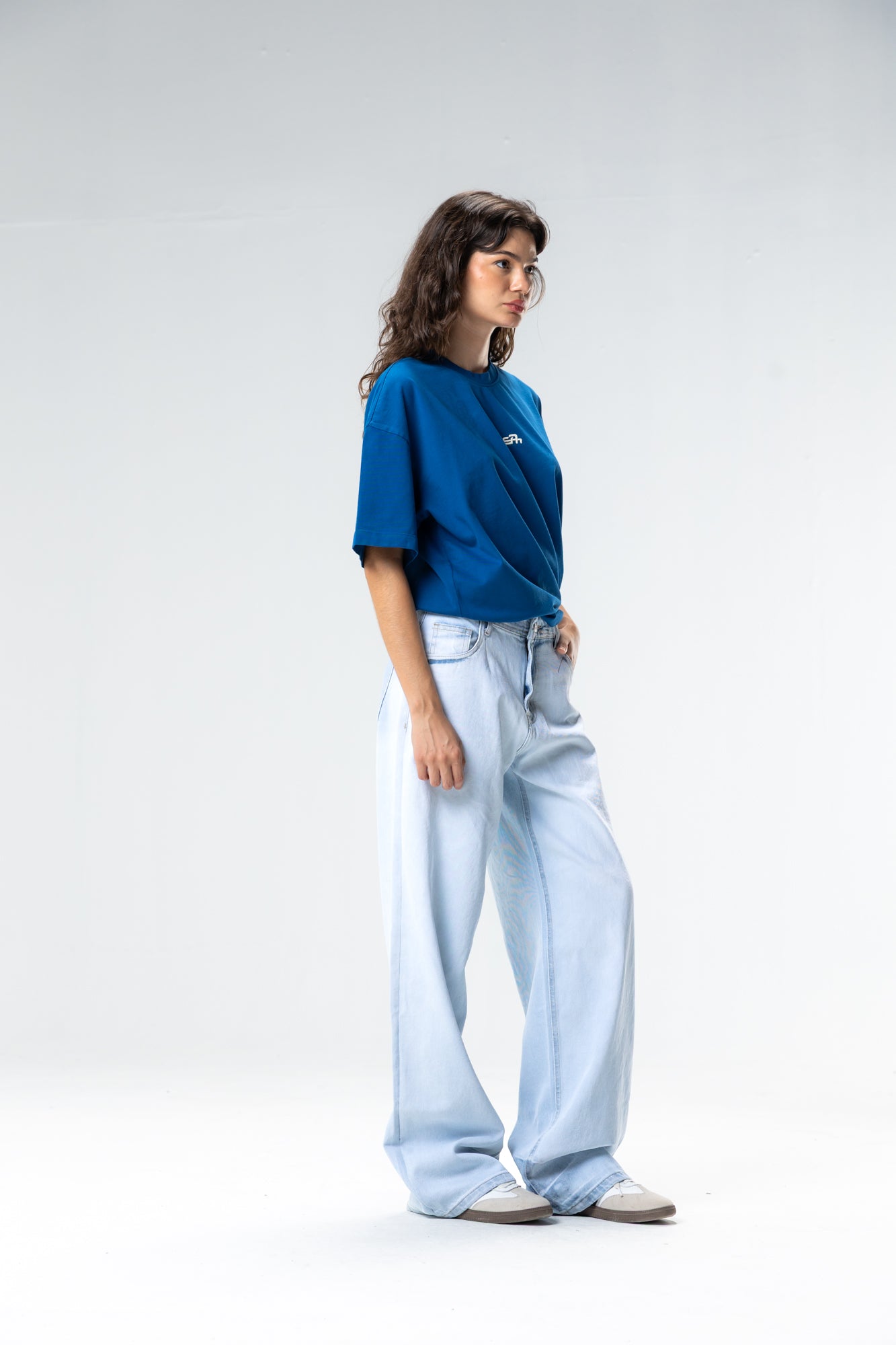 washed embroidered t-shirt