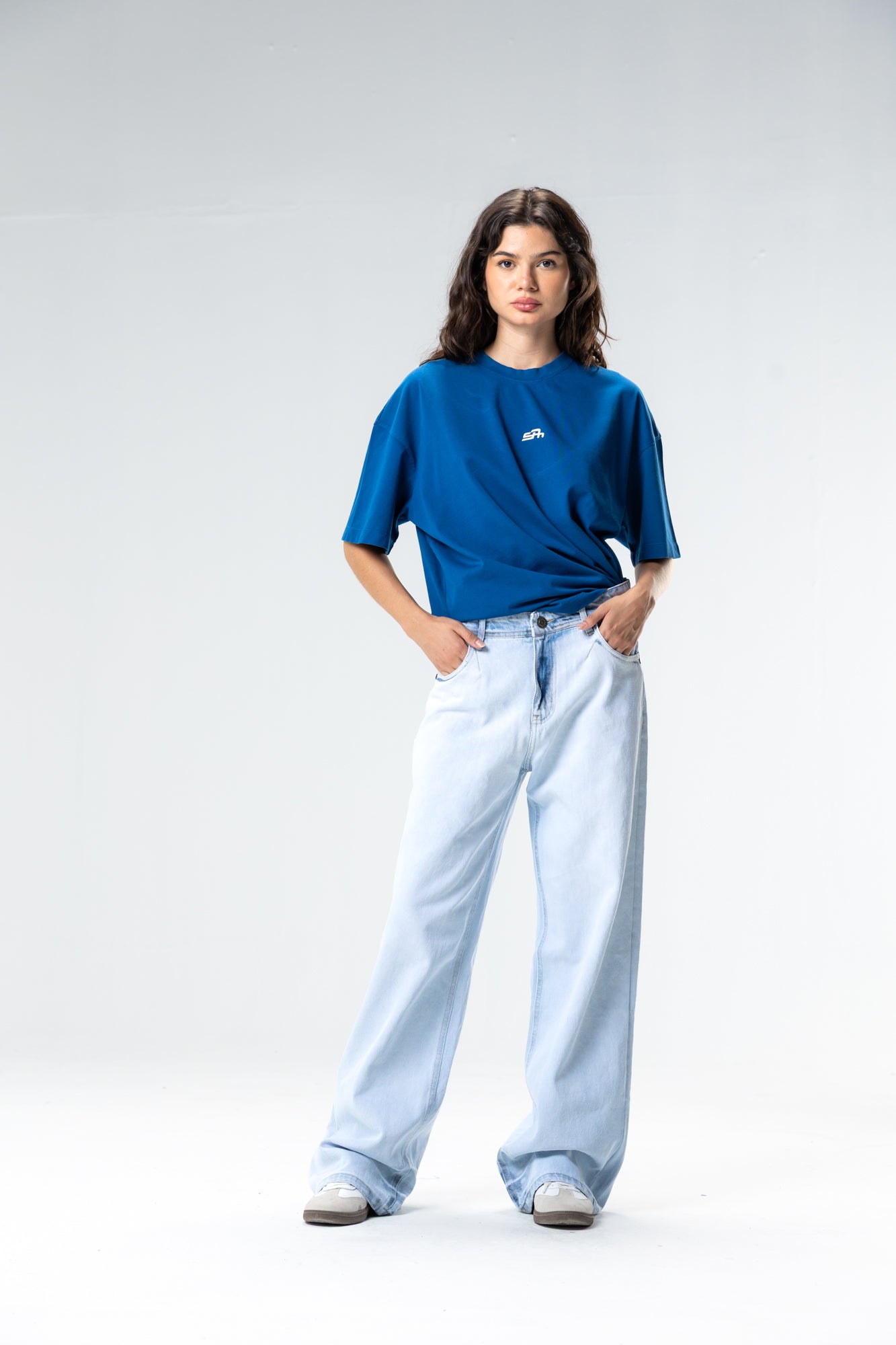 washed embroidered t-shirt