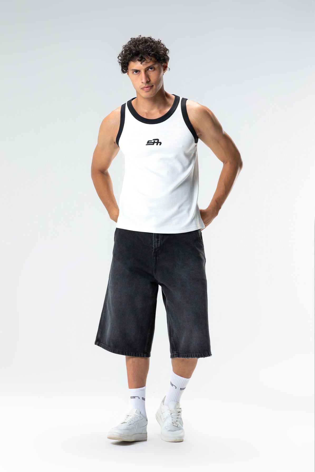 embroidered tank top