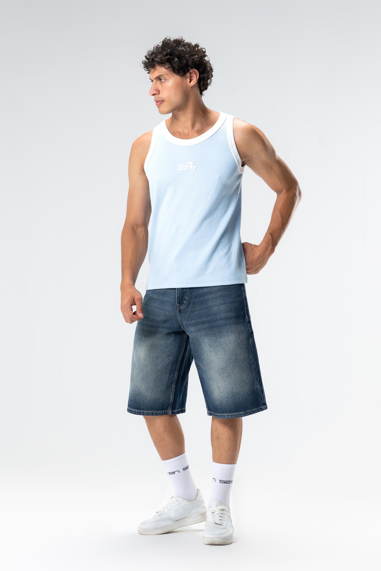 embroidered tank top