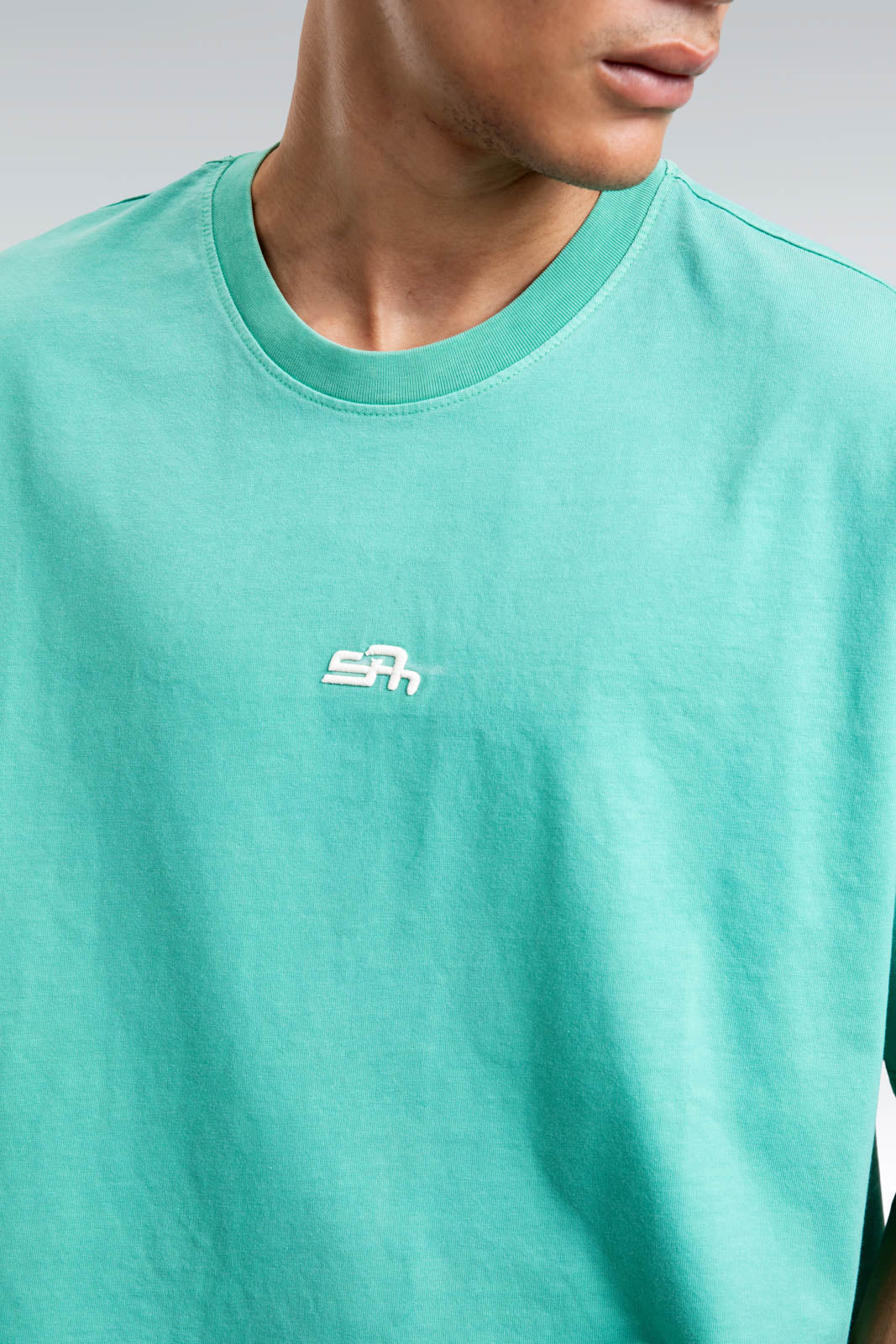 washed embroidered t-shirt