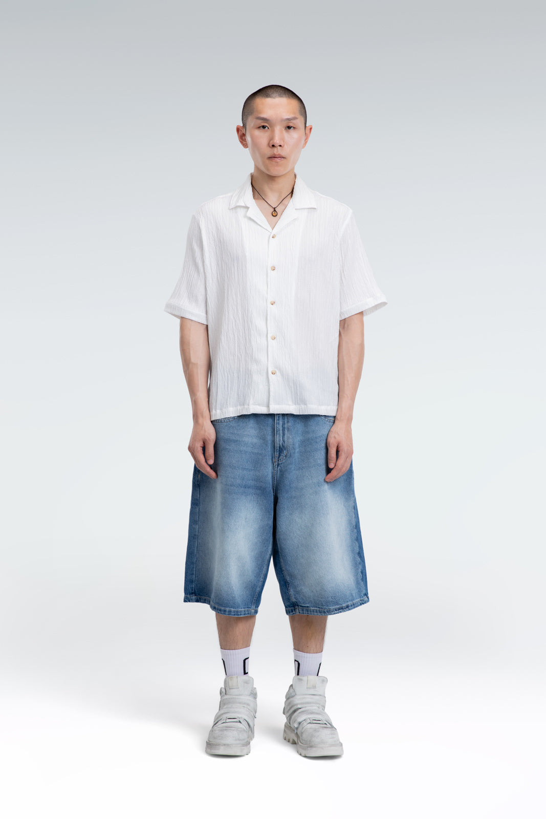 textured jacquard shirt