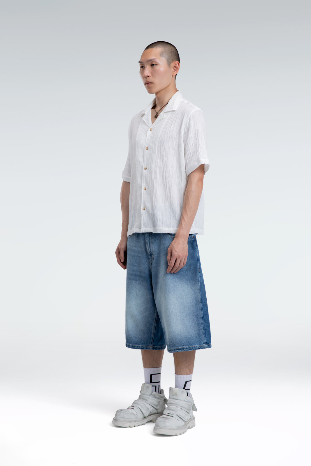 textured jacquard shirt
