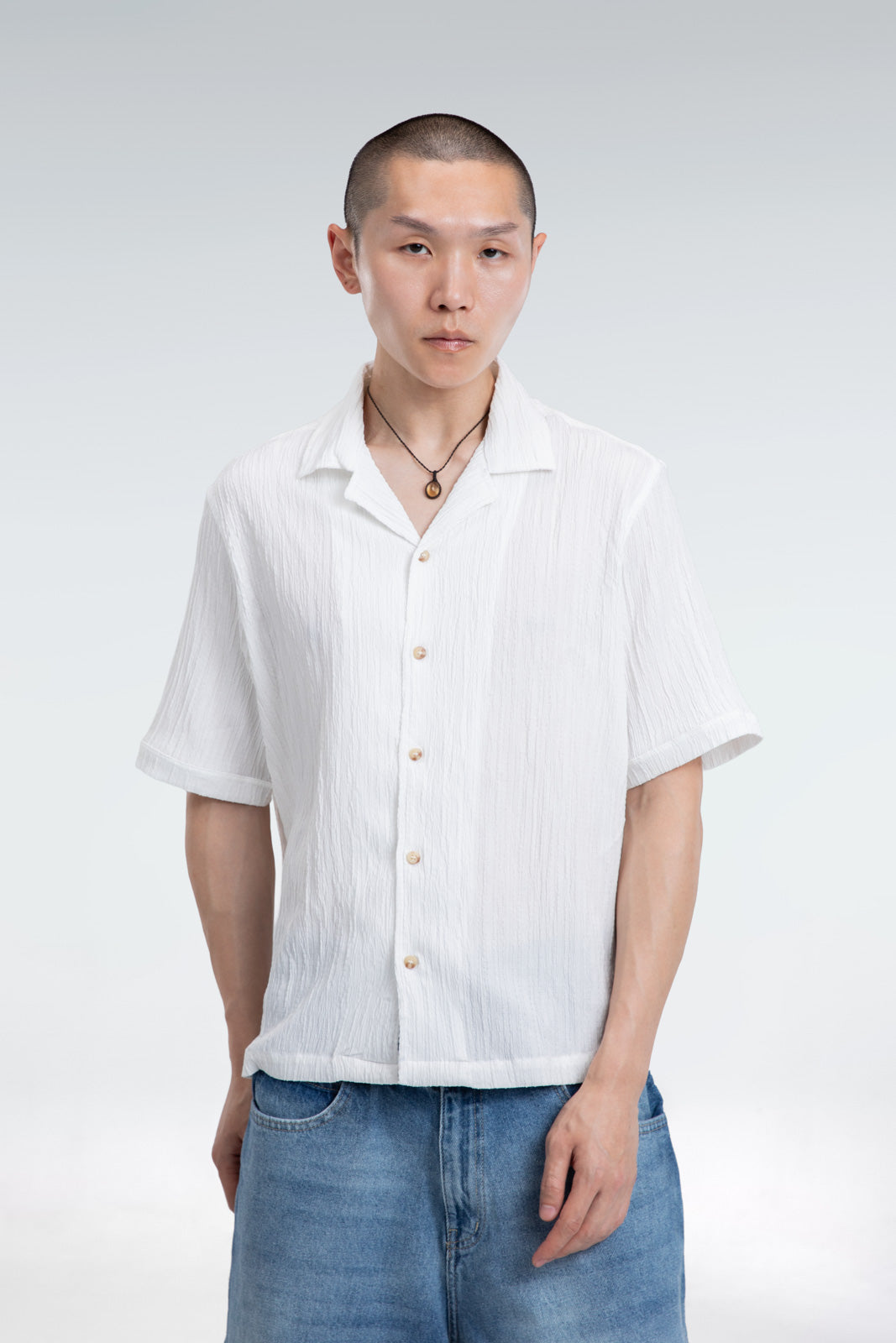 textured jacquard shirt