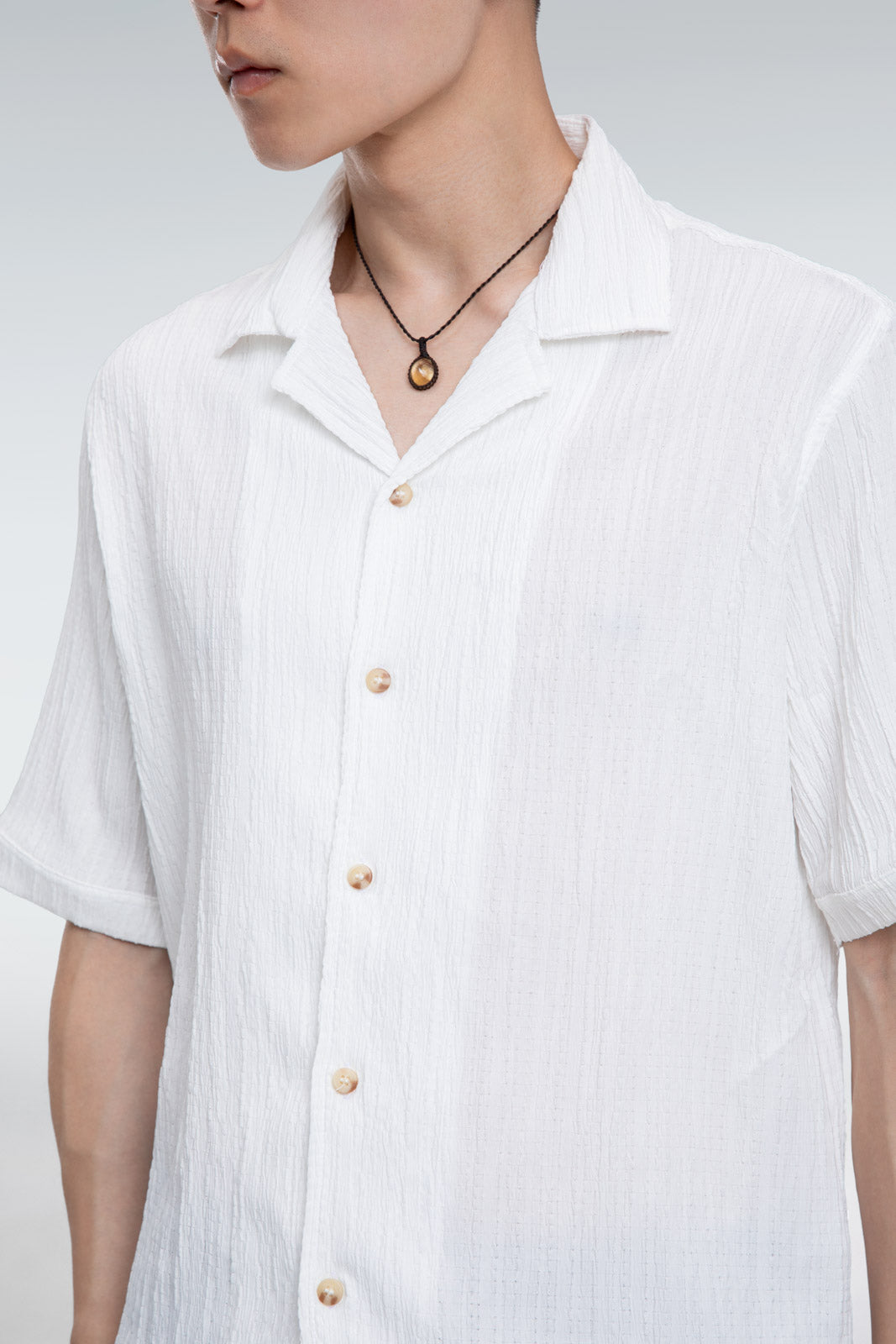 textured jacquard shirt