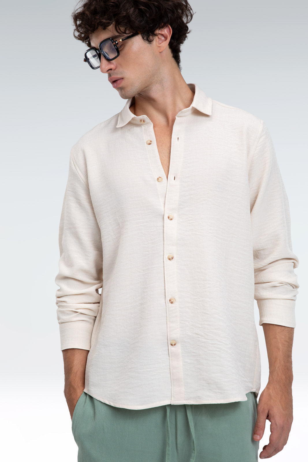 blend linen shirt