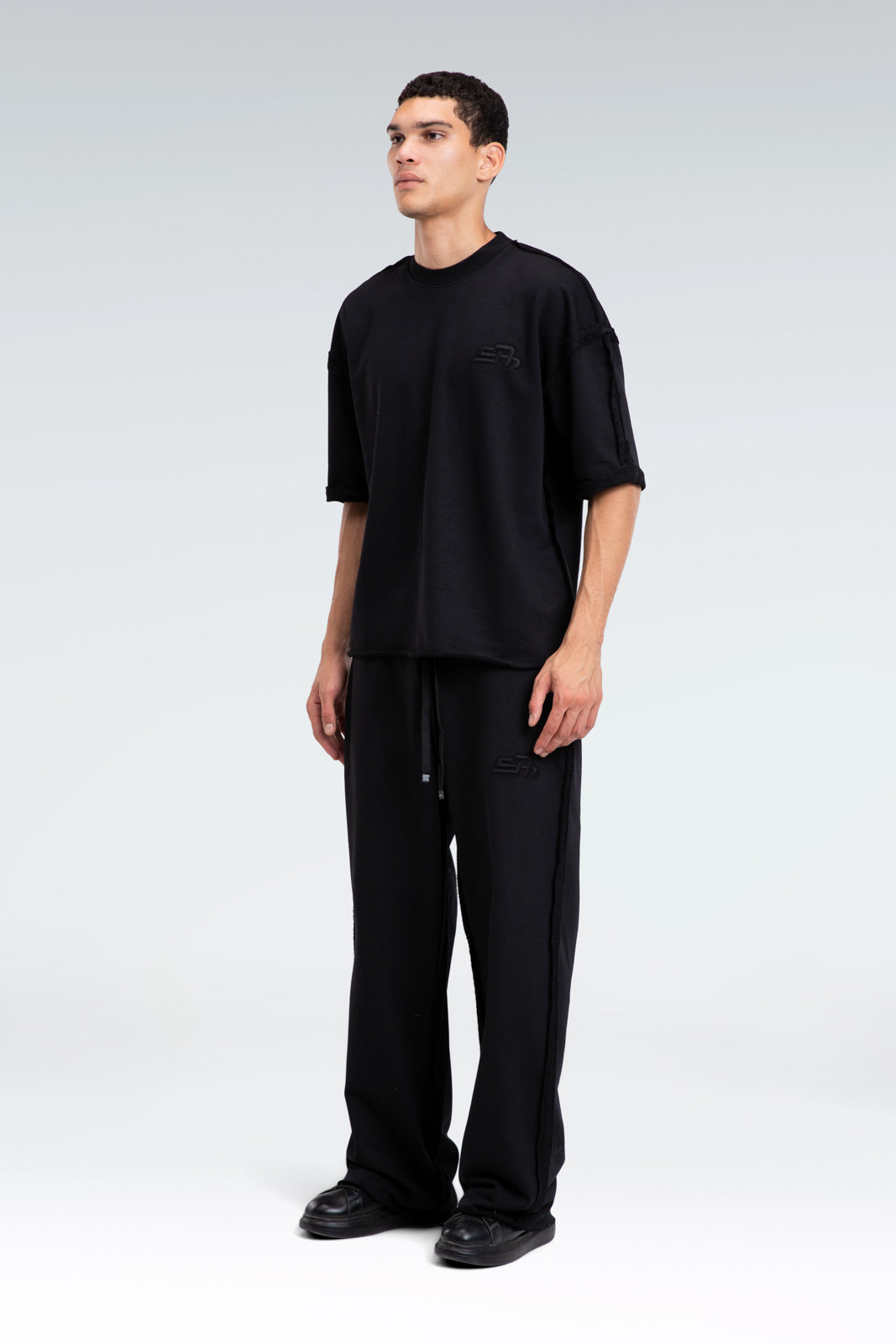 raw embroidered sweatpant