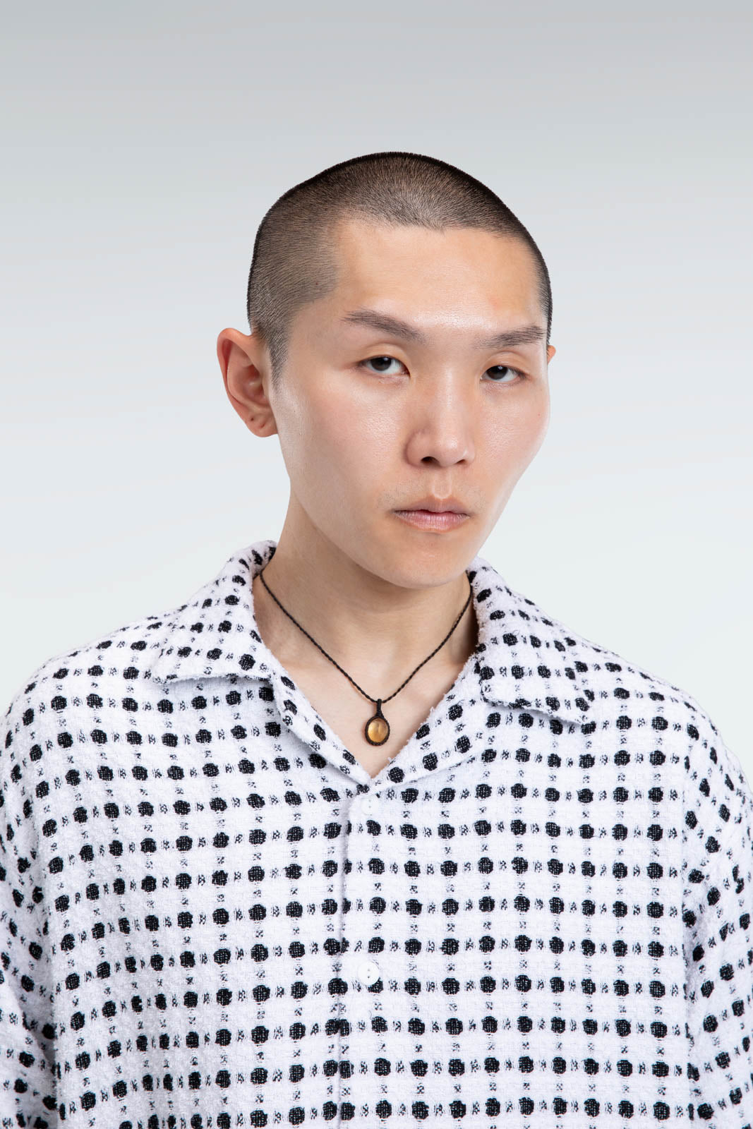 contrast jacquard shirt