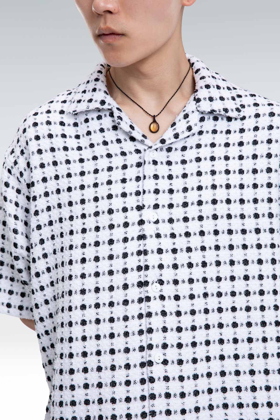 contrast jacquard shirt