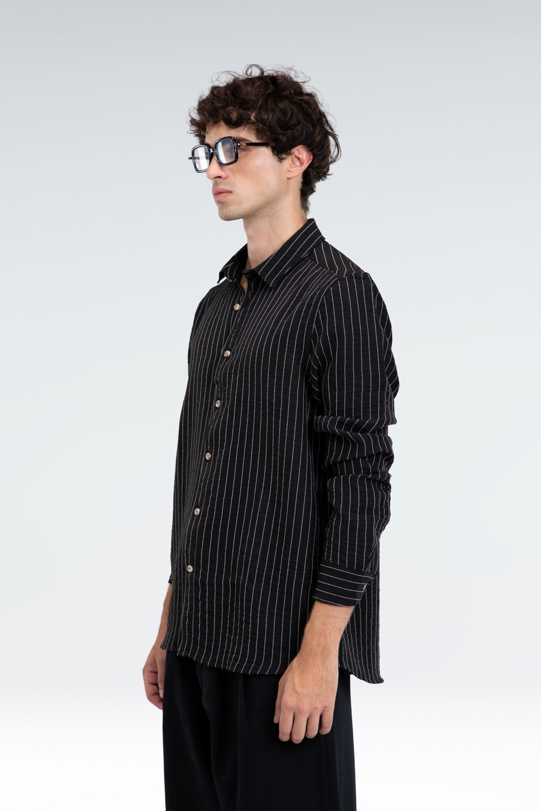 striped blend shirt