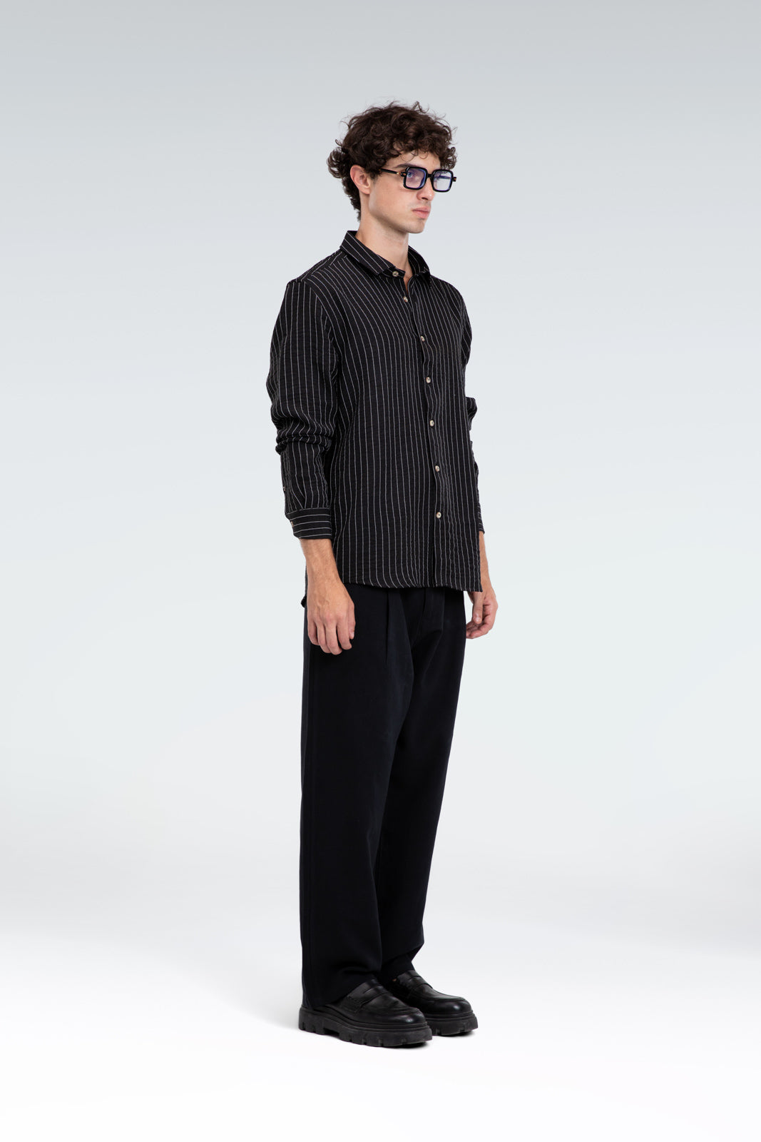 striped blend shirt
