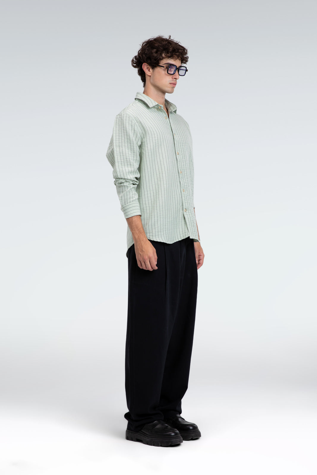 striped blend shirt